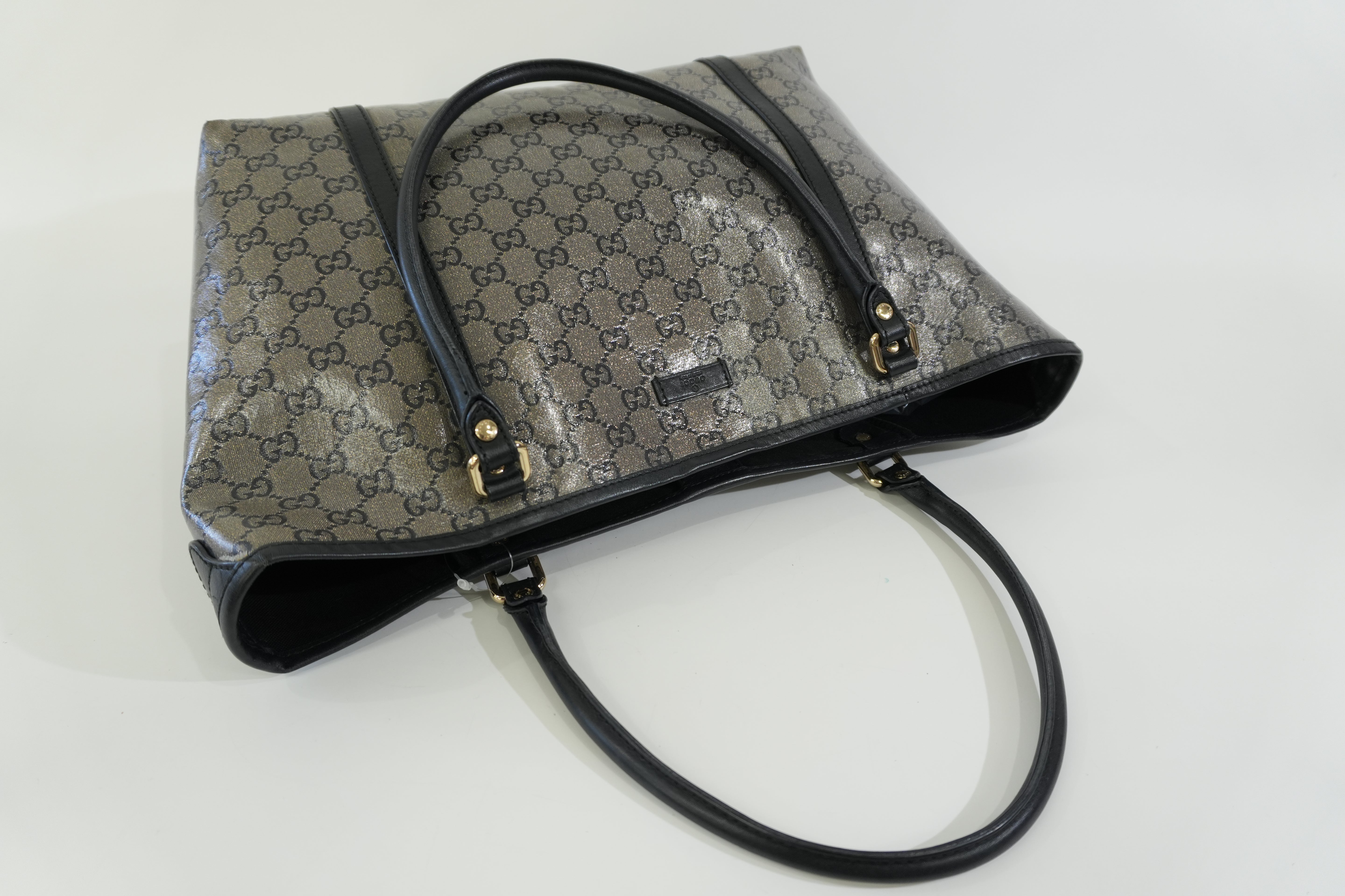 Pre-owned Gucci Joy Tote Bag Black and Silver