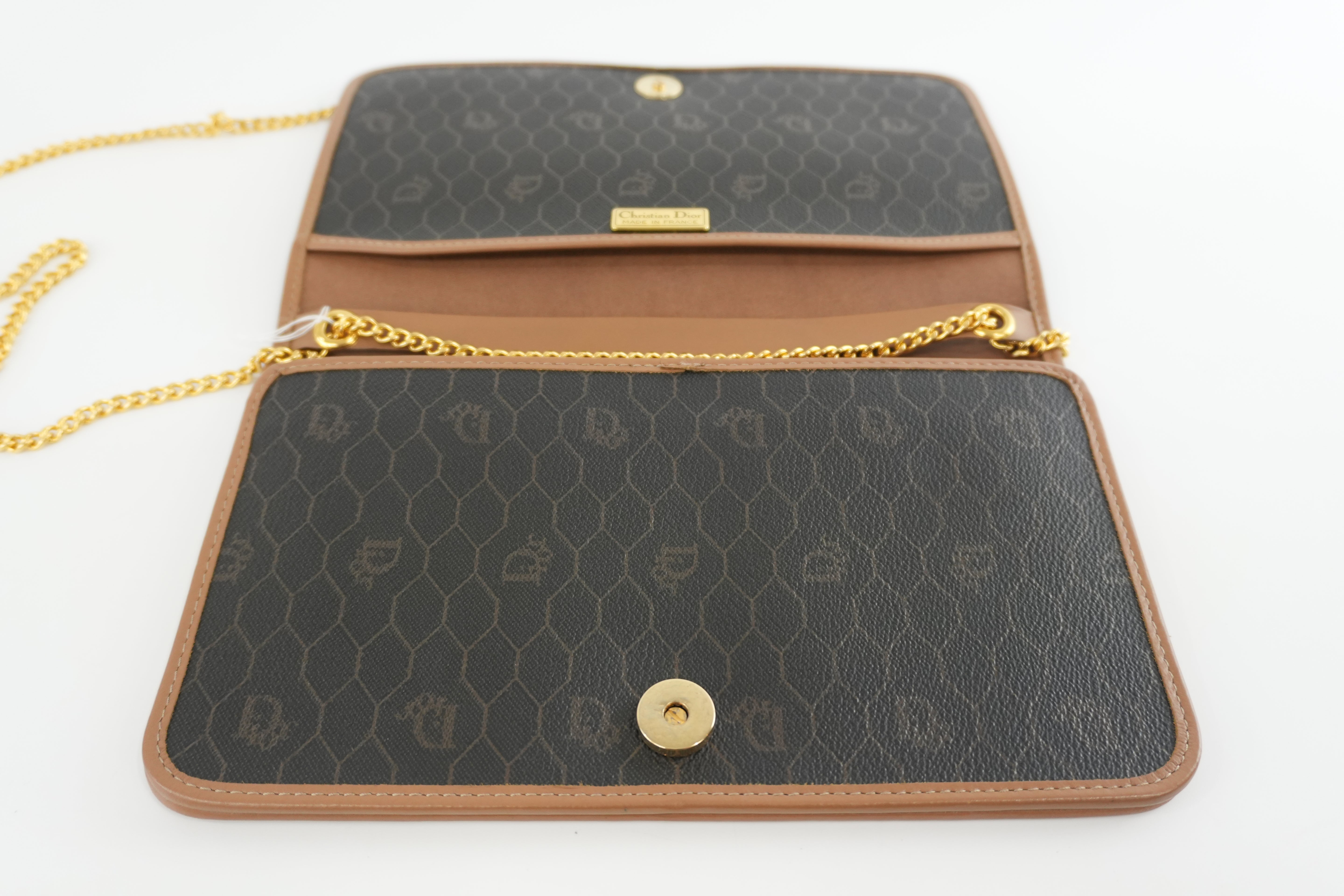 Christian Dior Clutch Bag Brown Used