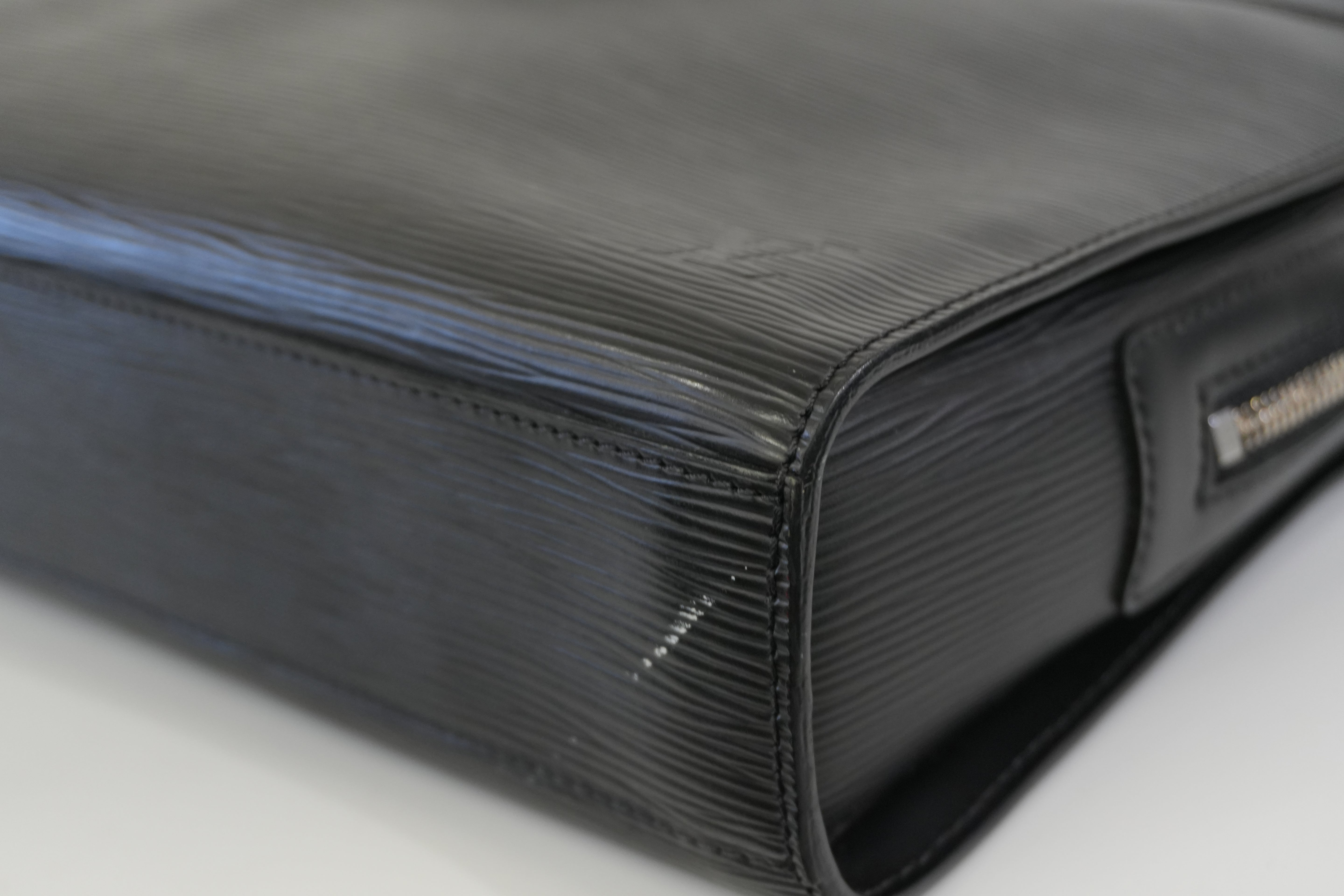 Pre-owned Louis Vuitton Epi Briefcase Handbag Black