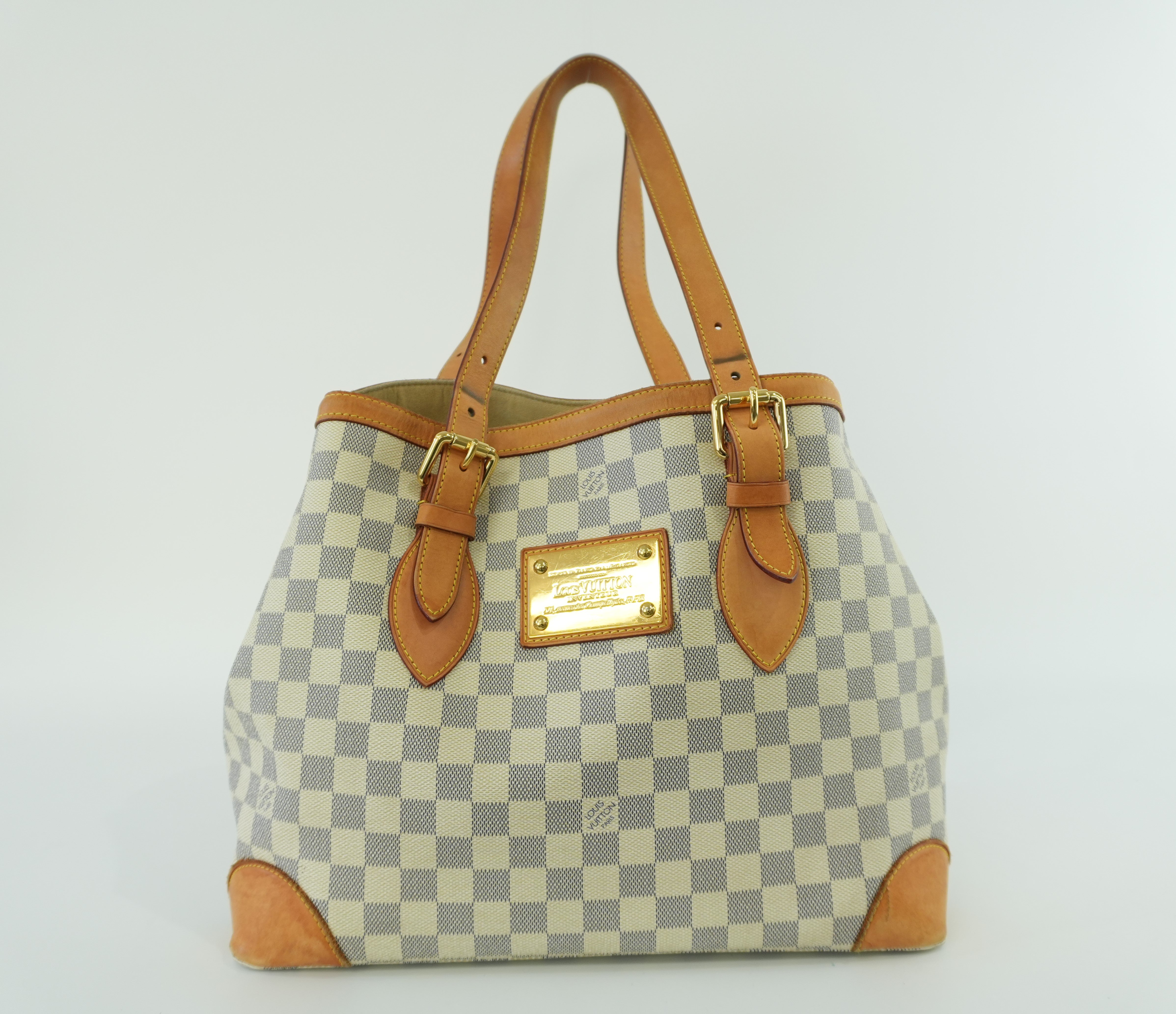 Louis Vuitton Damier Azur Hampstead MM Shoulder Bag Used