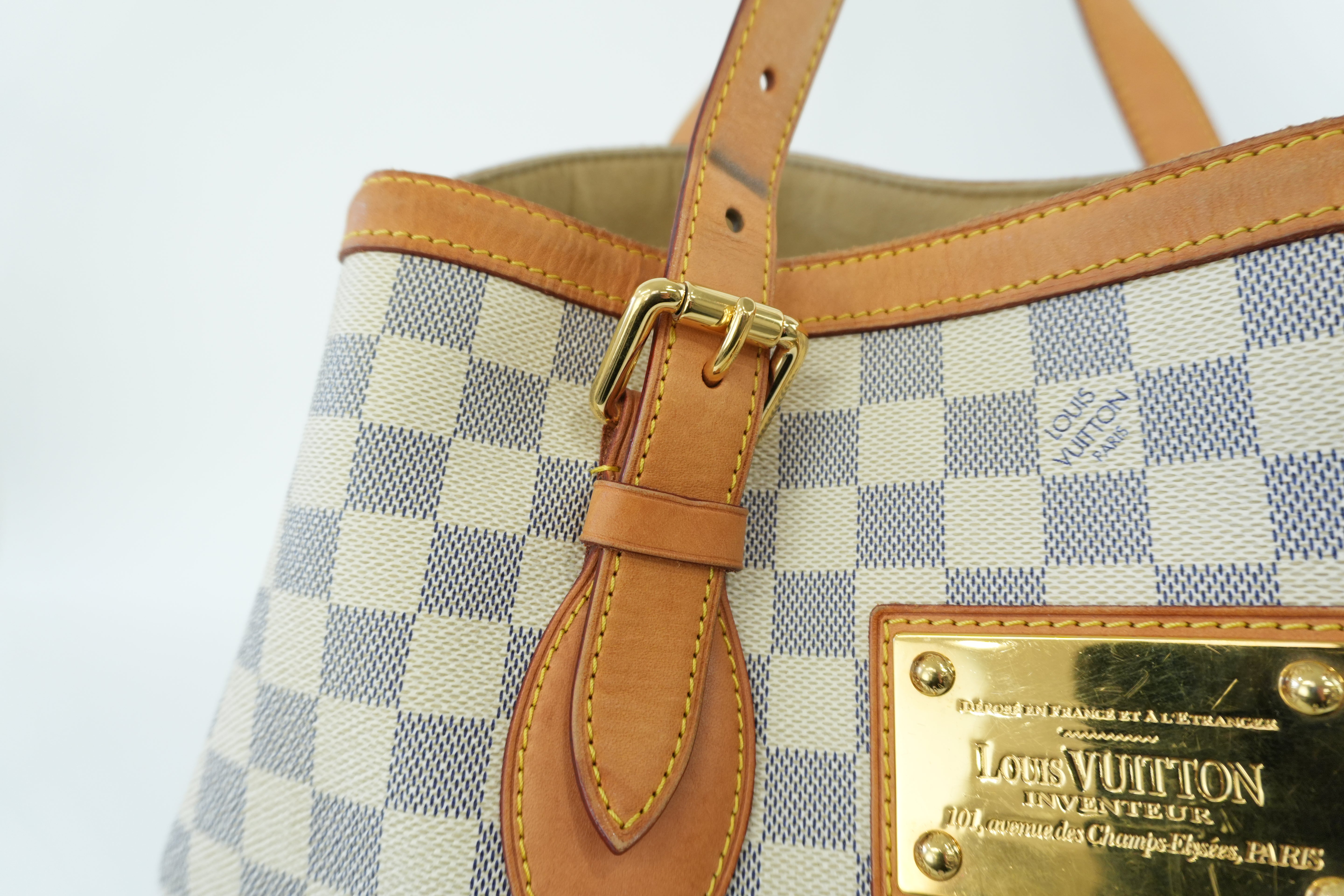 Louis Vuitton Damier Azur Hampstead MM Shoulder Bag Used