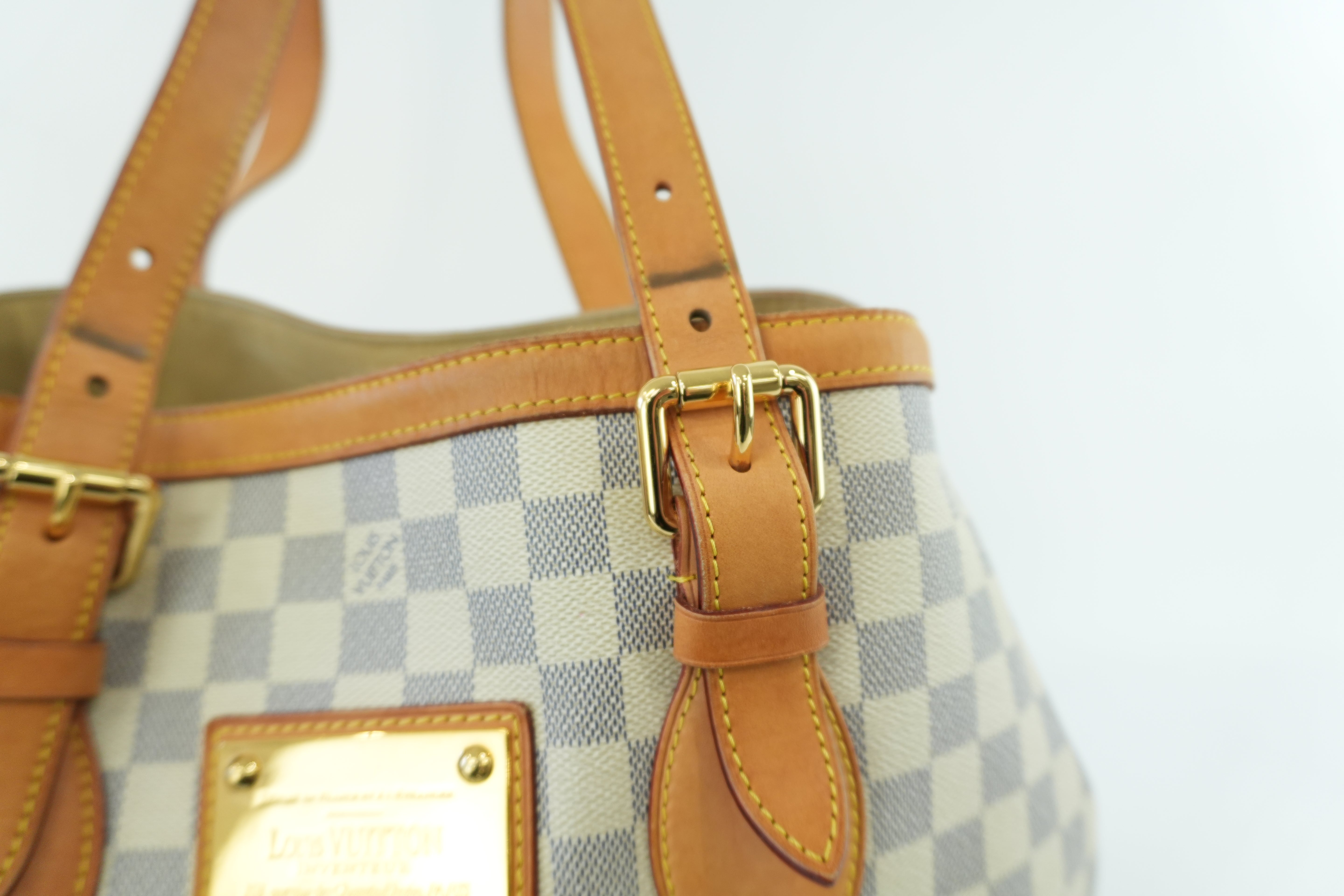 Louis Vuitton Damier Azur Hampstead MM Shoulder Bag Used