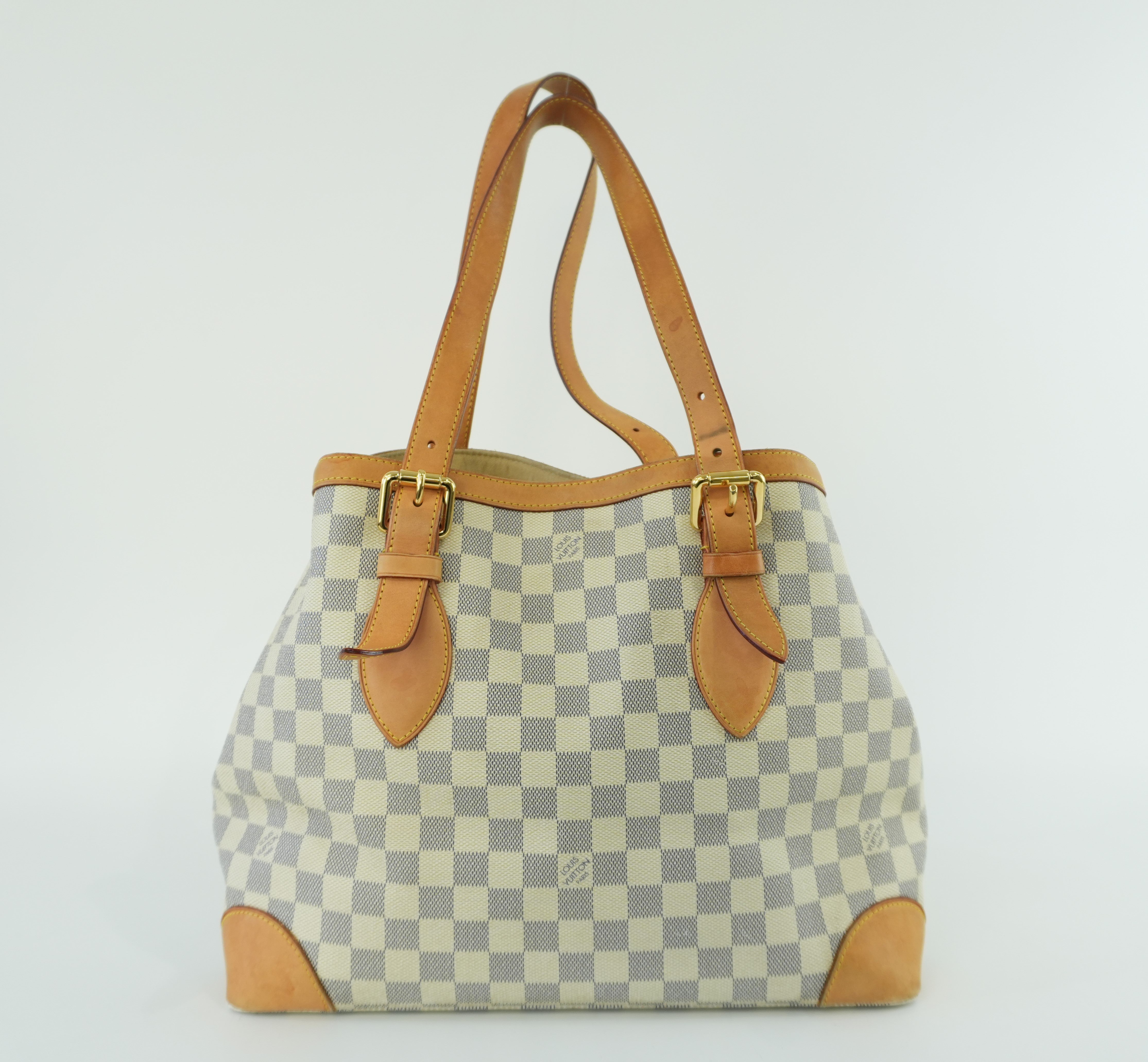 Louis Vuitton Damier Azur Hampstead MM Shoulder Bag Used