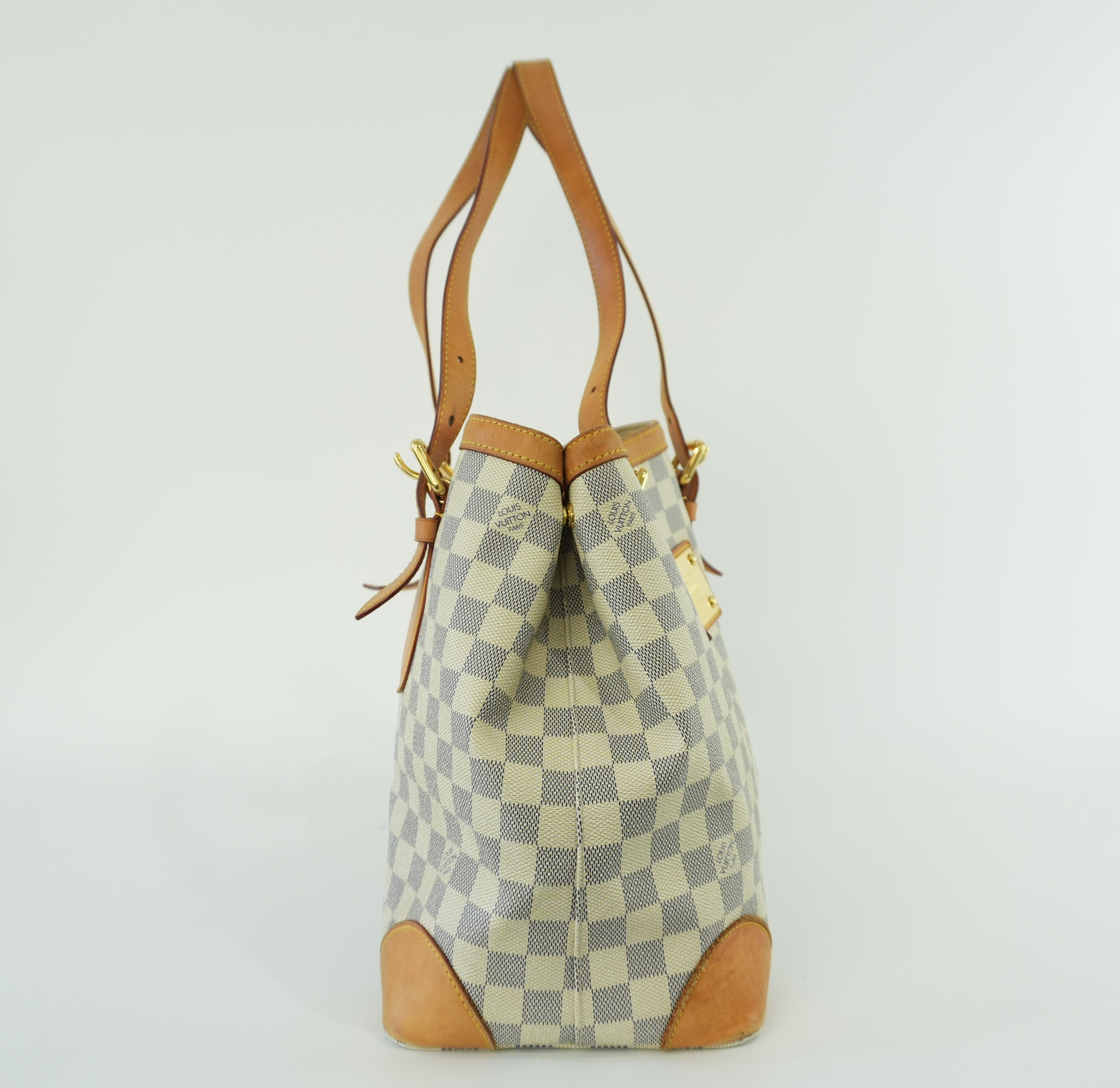 Louis Vuitton Damier Azur Hampstead MM Shoulder Bag Used