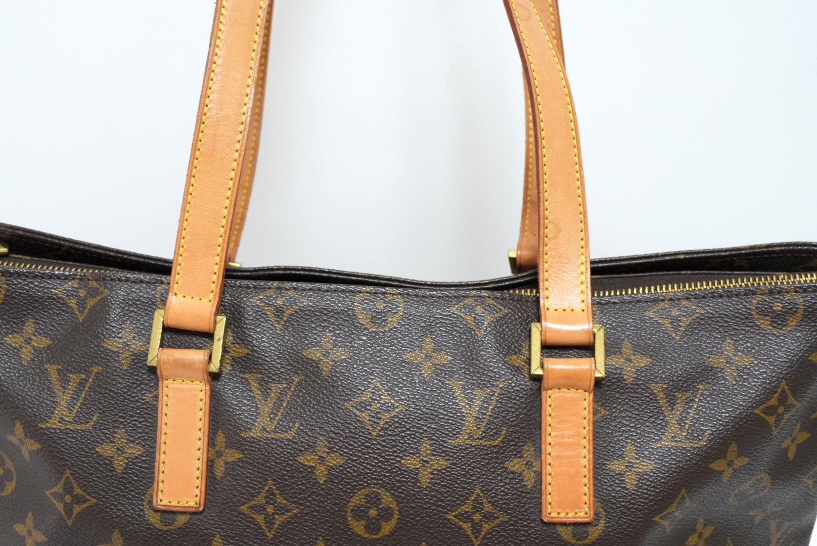 Louis Vuitton Cabas Mezzo Shoulder Tote Bag Used