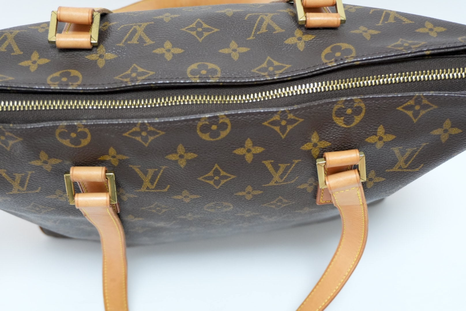 Louis Vuitton Cabas Mezzo Shoulder Tote Bag Used