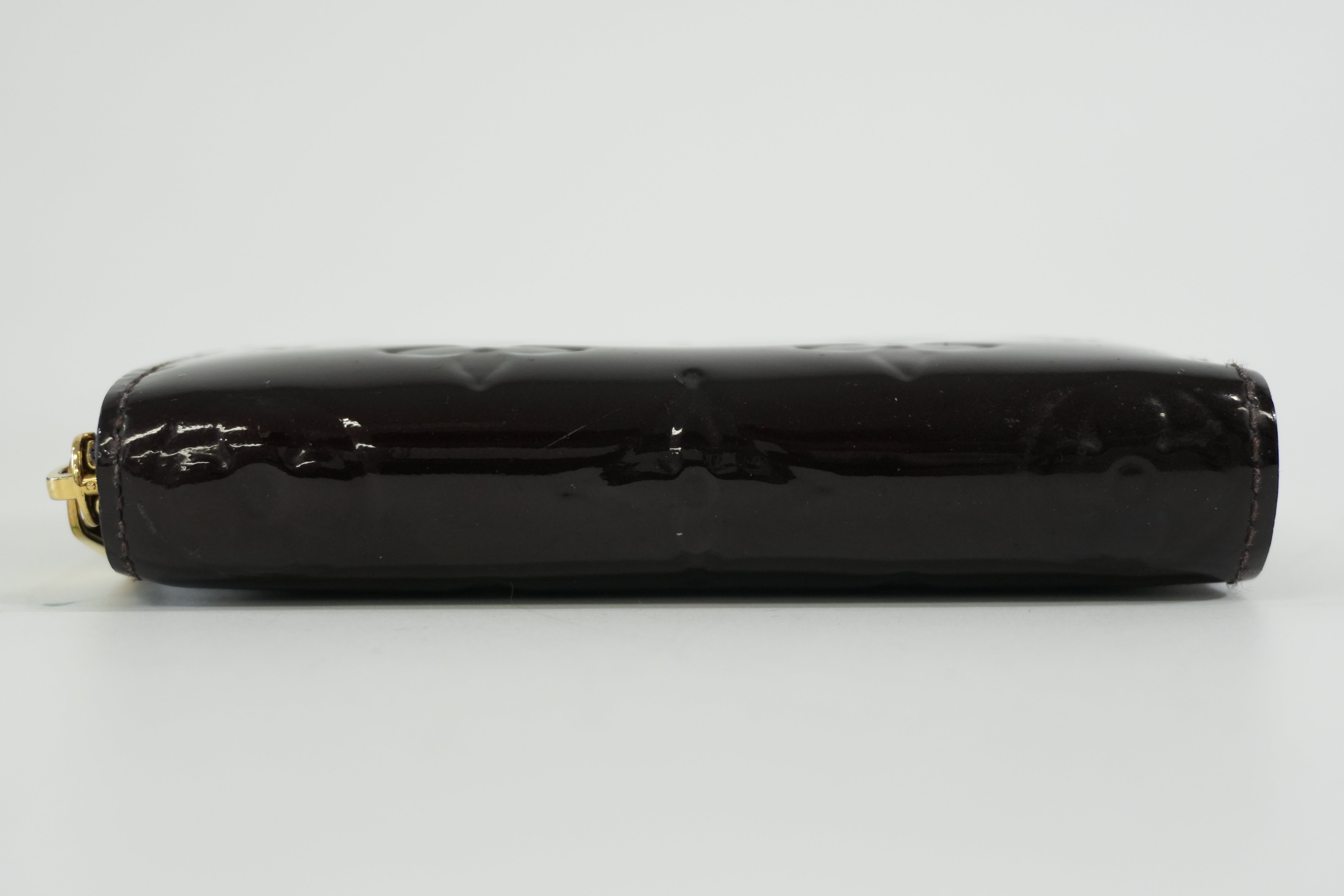 Pre-owned Louis Vuitton Vernis Zippy Card or Coin Case Purple