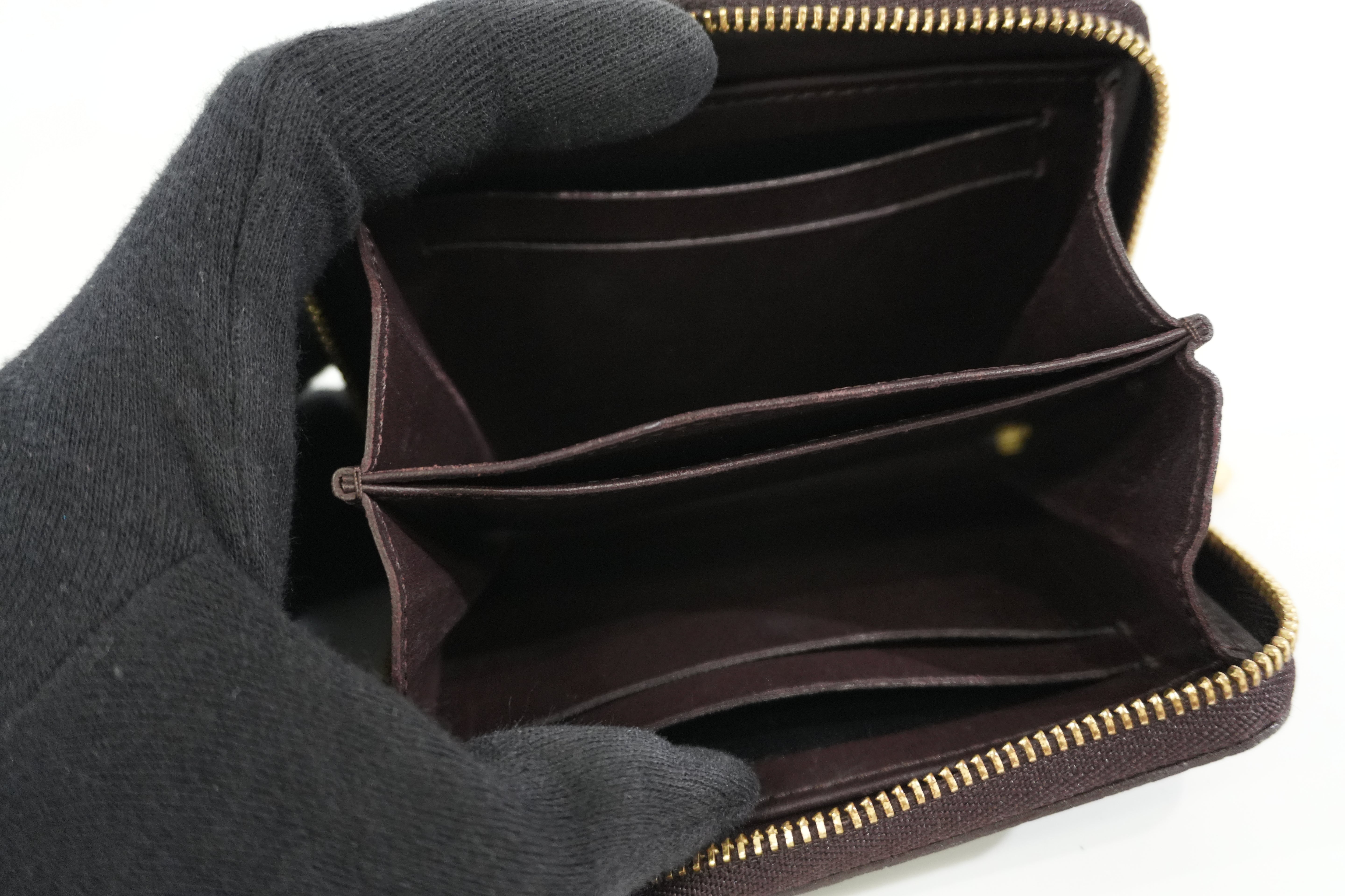 Pre-owned Louis Vuitton Vernis Zippy Card or Coin Case Purple