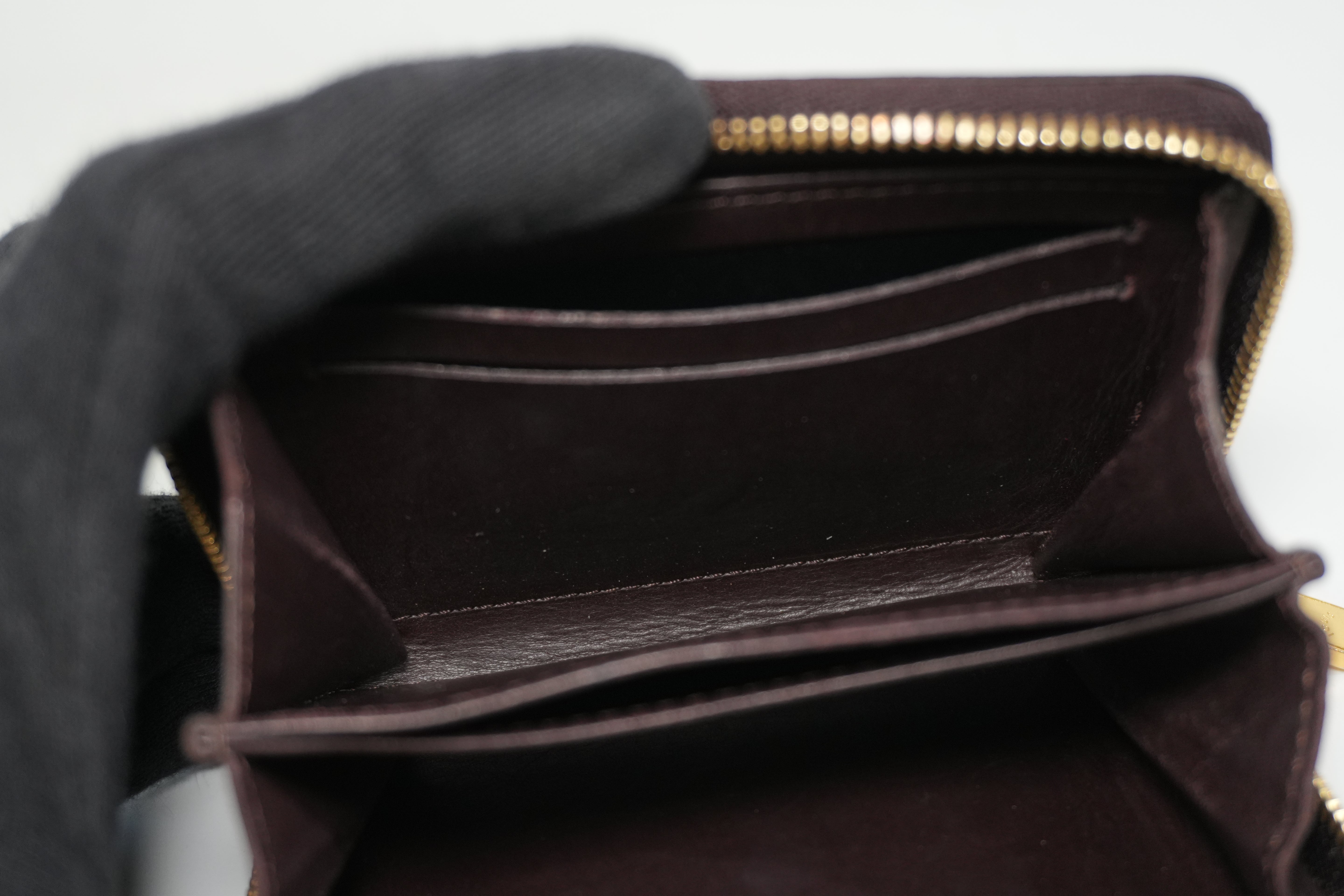 Pre-owned Louis Vuitton Vernis Zippy Card or Coin Case Purple