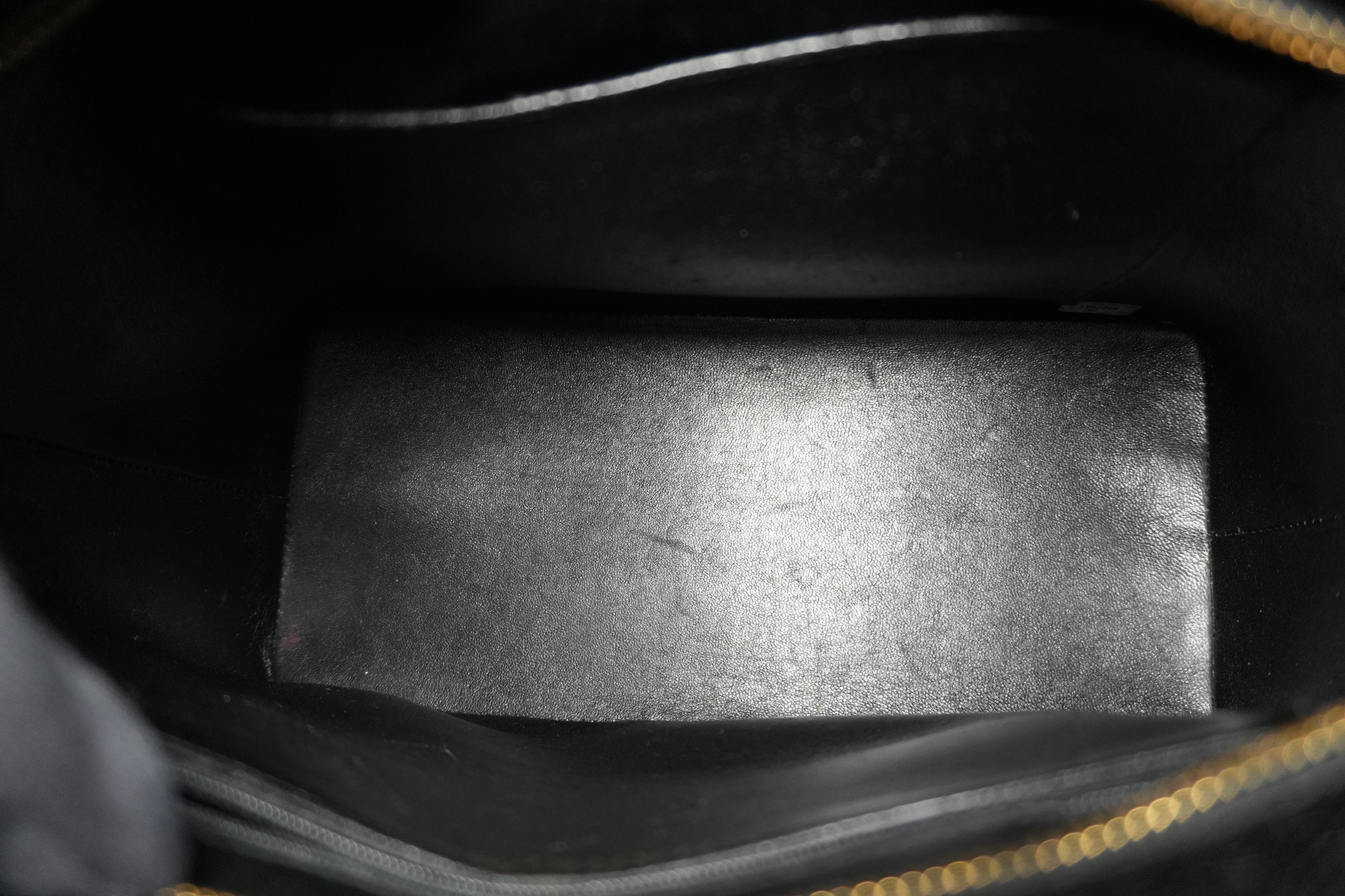 Pre-owned Chanel Caviar Skin Medallion Tote Bag Black