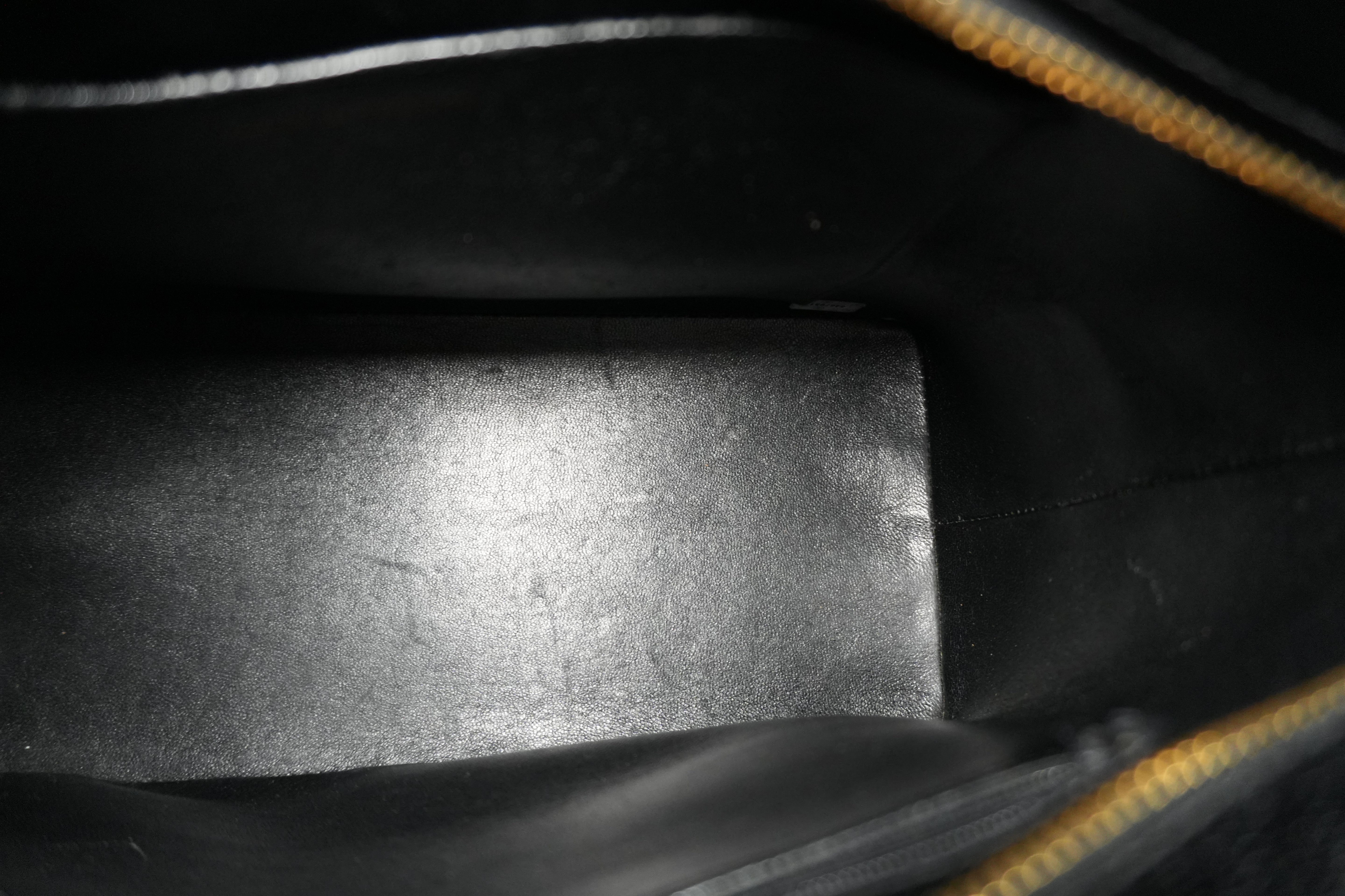 Pre-owned Chanel Caviar Skin Medallion Tote Bag Black