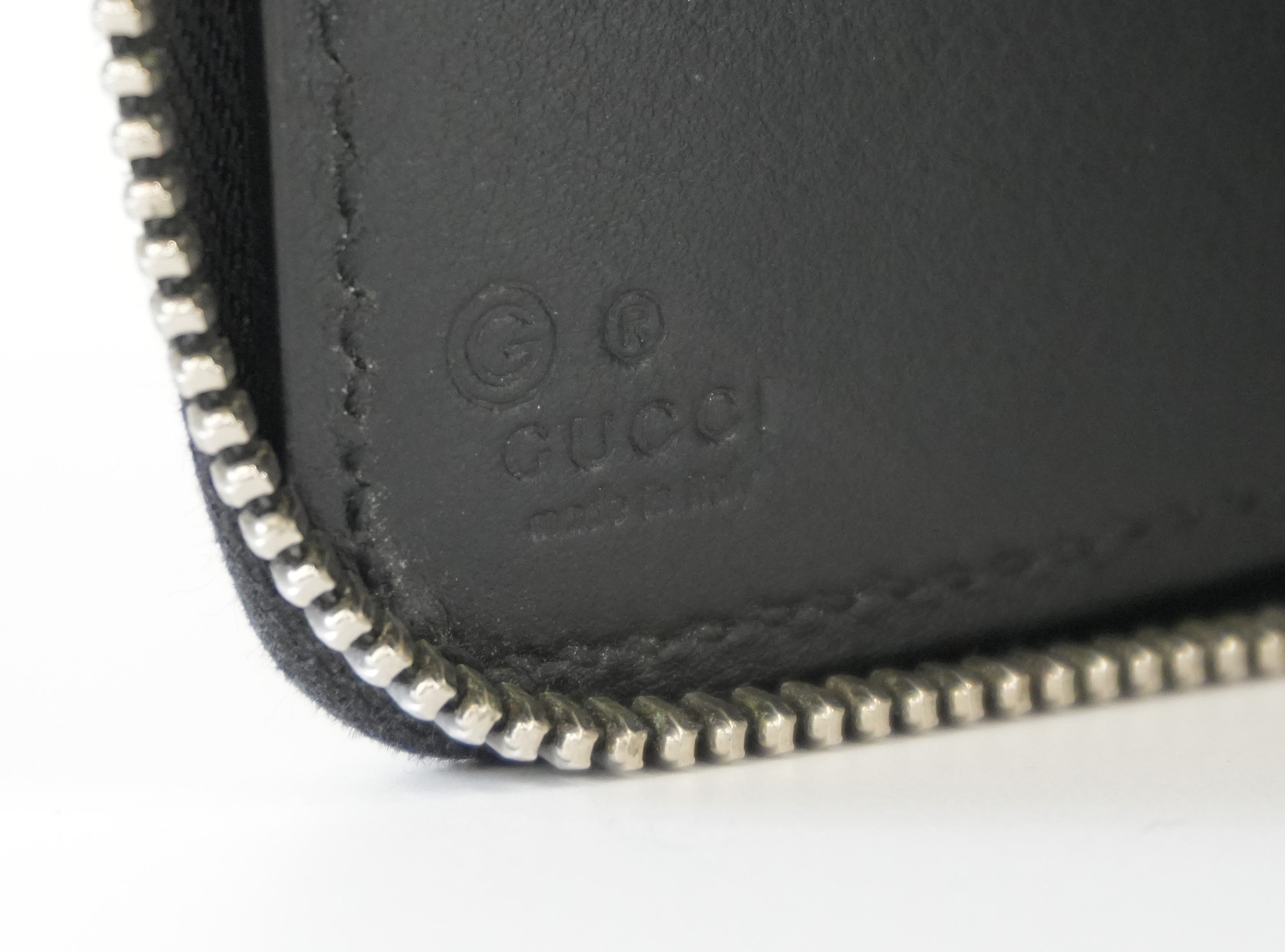 Gucci Zippy XL Microguccisima Black Leather Used