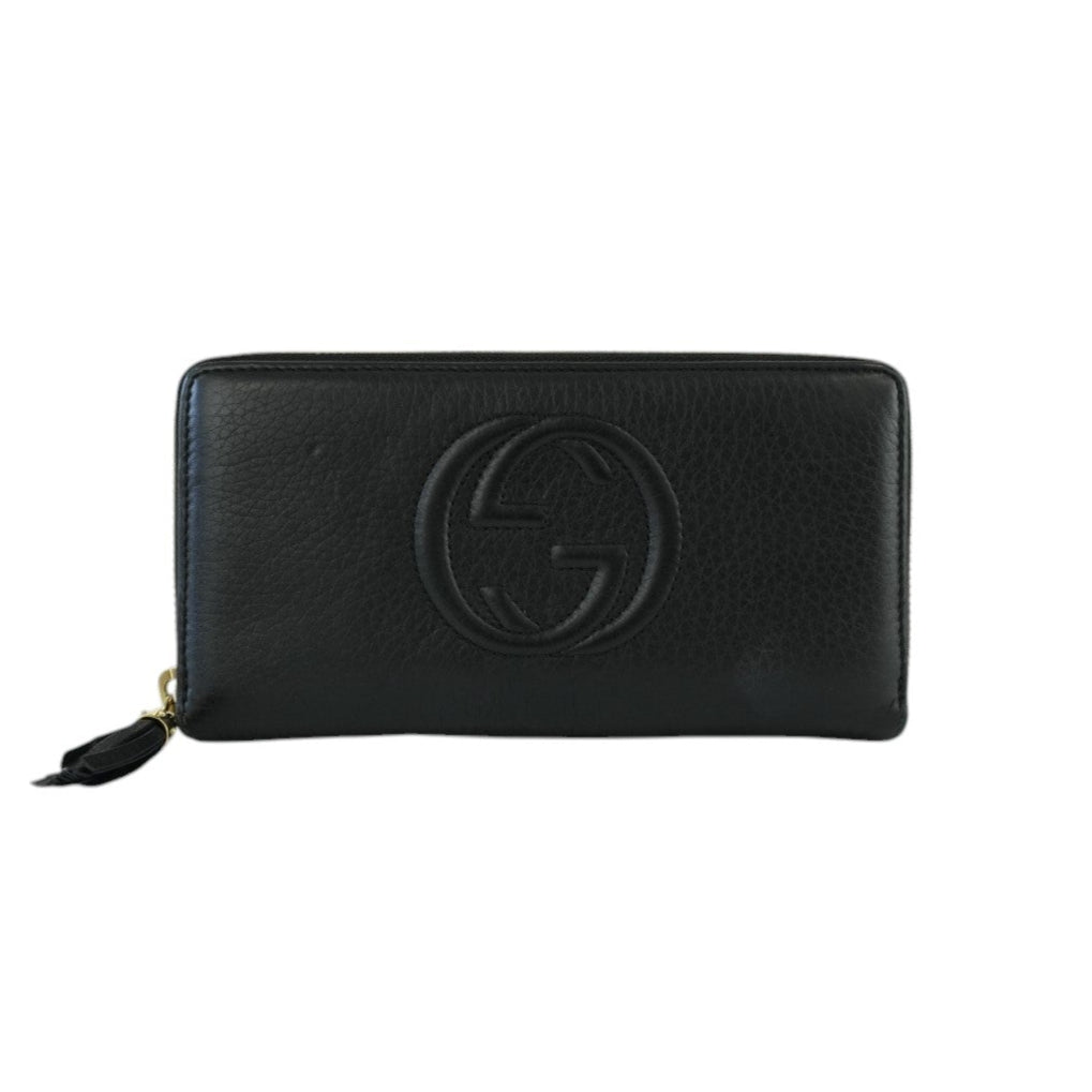 Gucci Soho Zippy Long Wallet Black Used