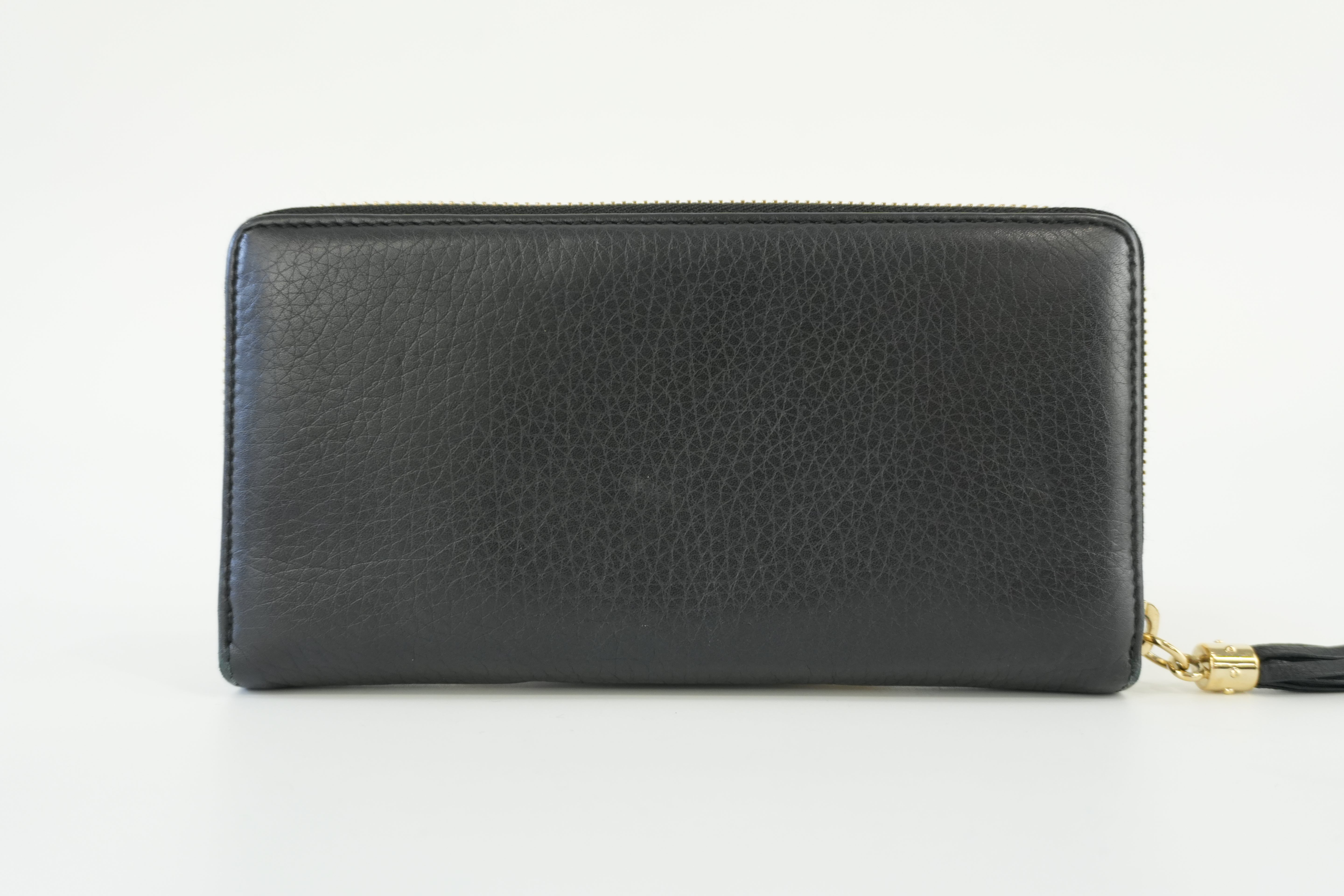 Gucci Soho Zippy Long Wallet Black Used