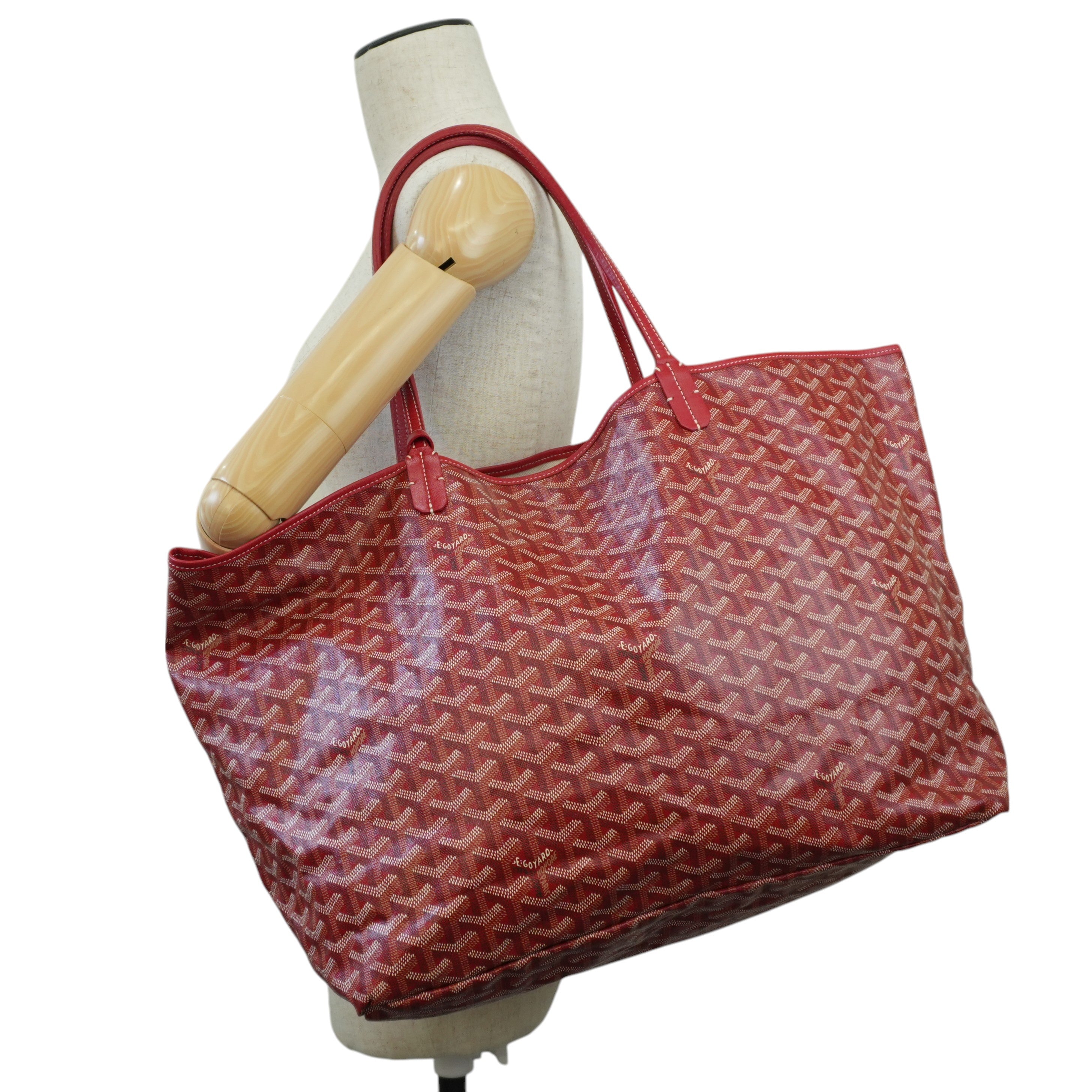 Goyard PVC Saint Louis GM Red Used