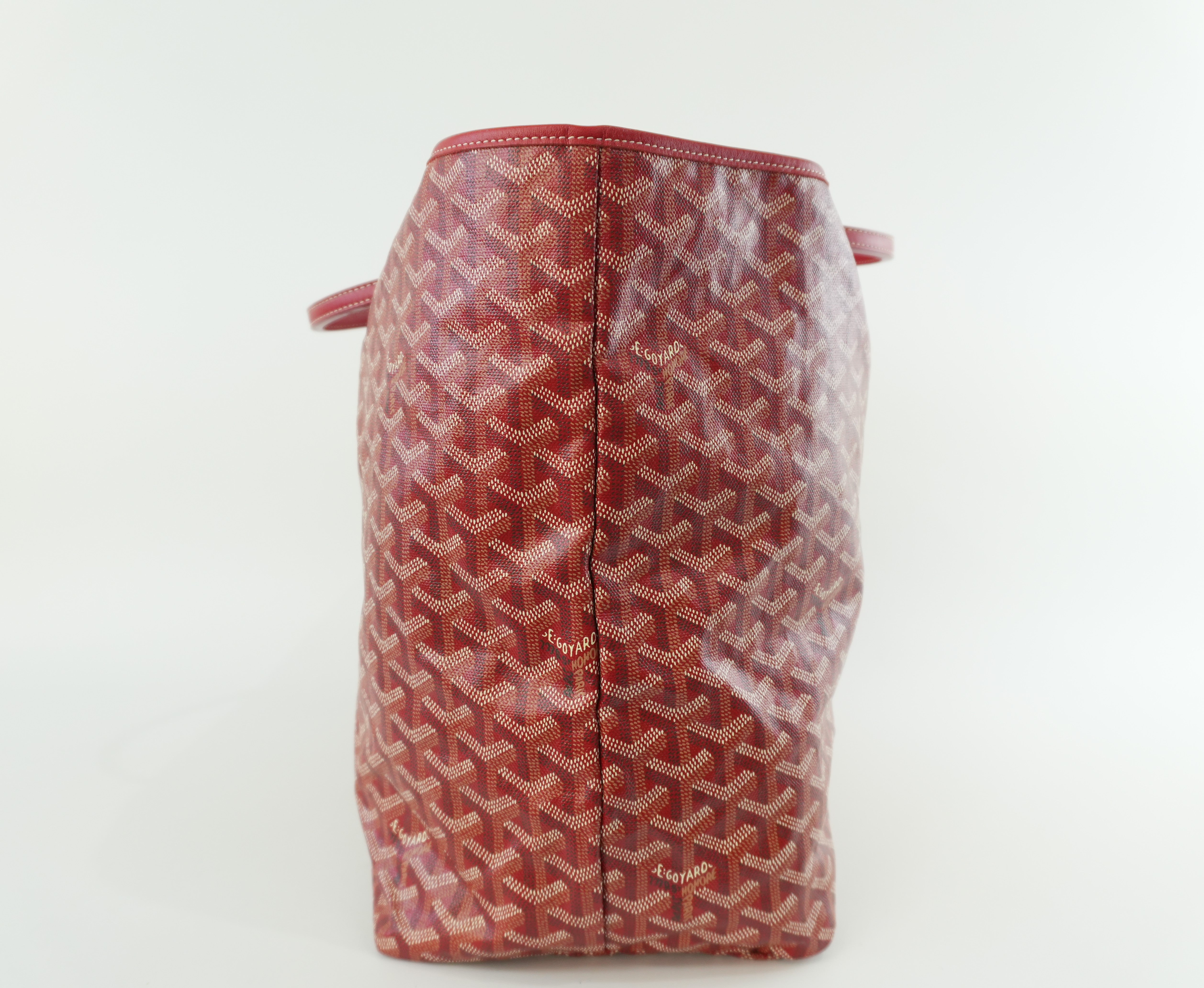 Goyard PVC Saint Louis GM Red Used