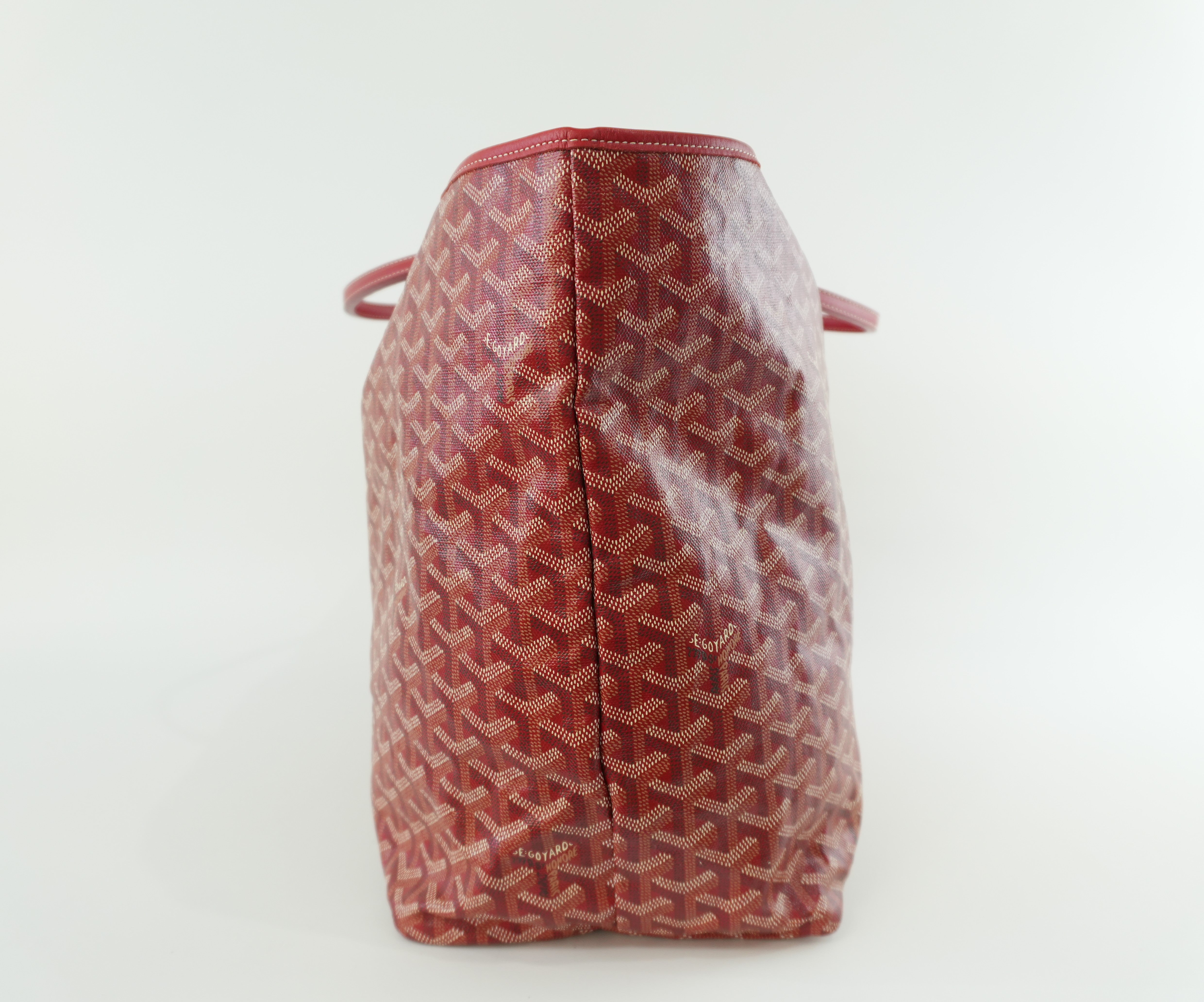 Goyard PVC Saint Louis GM Red Used