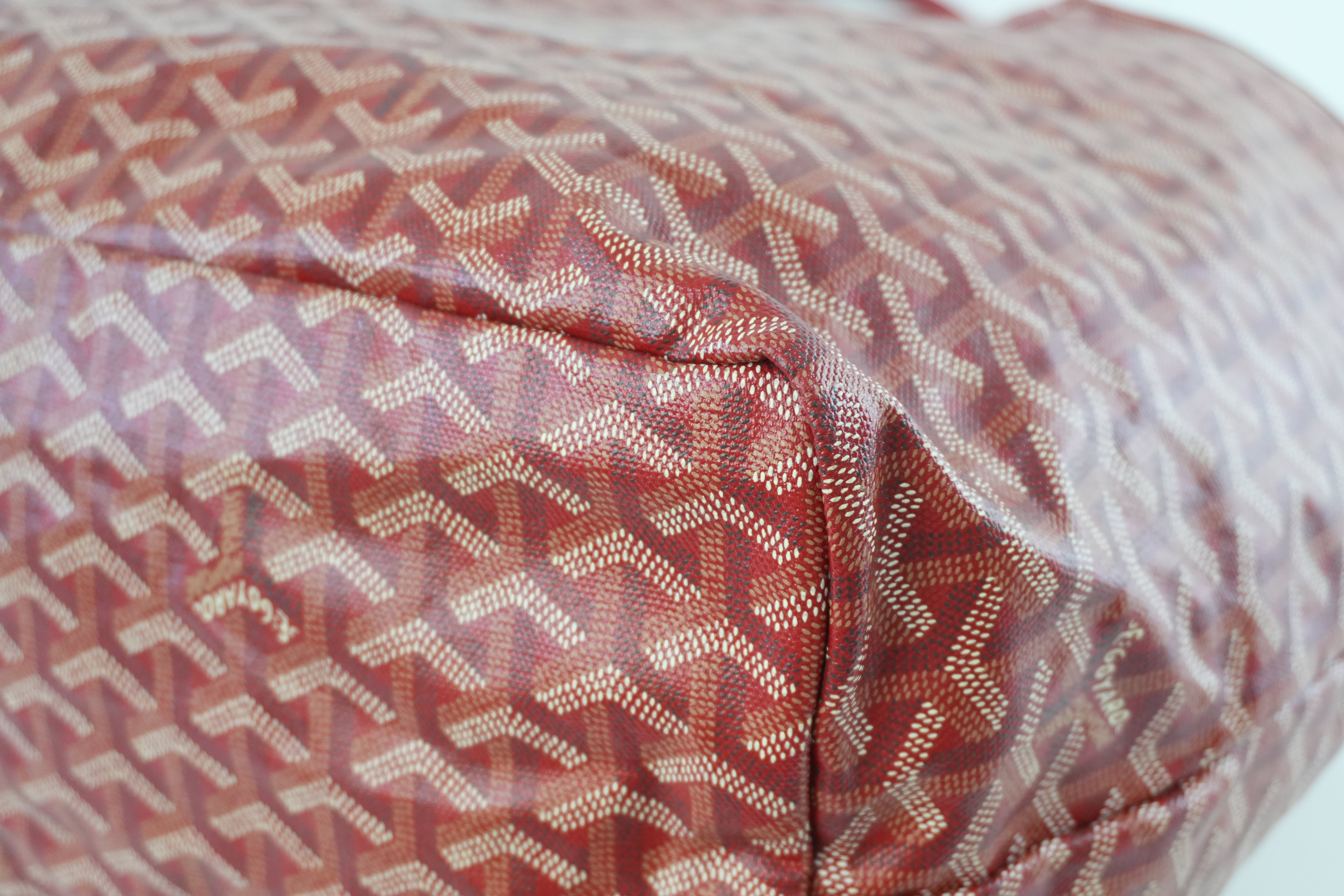 Goyard PVC Saint Louis GM Red Used