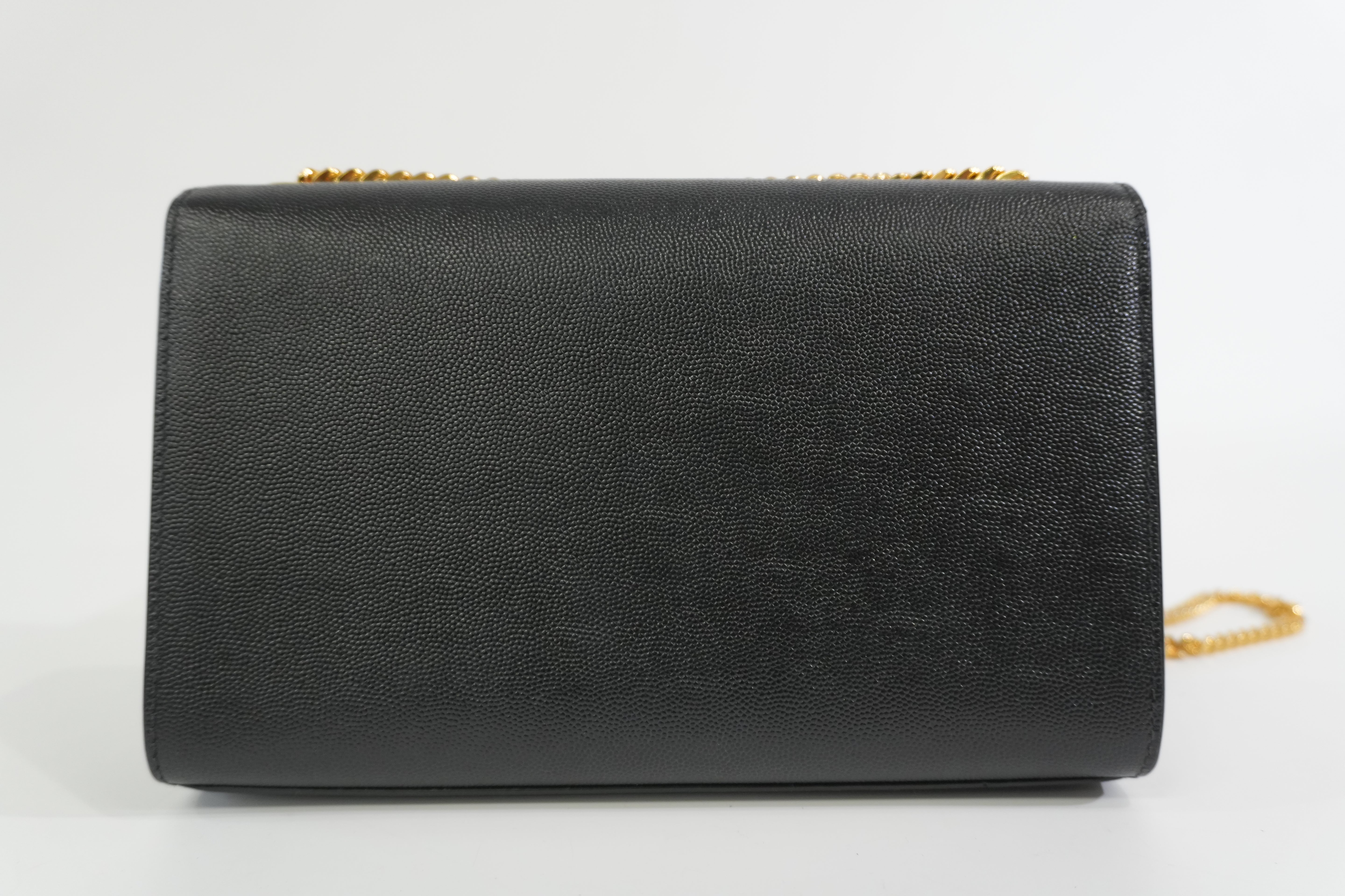 Pre-owned Saint Laurent Kate Chain Shoulder Bag Black