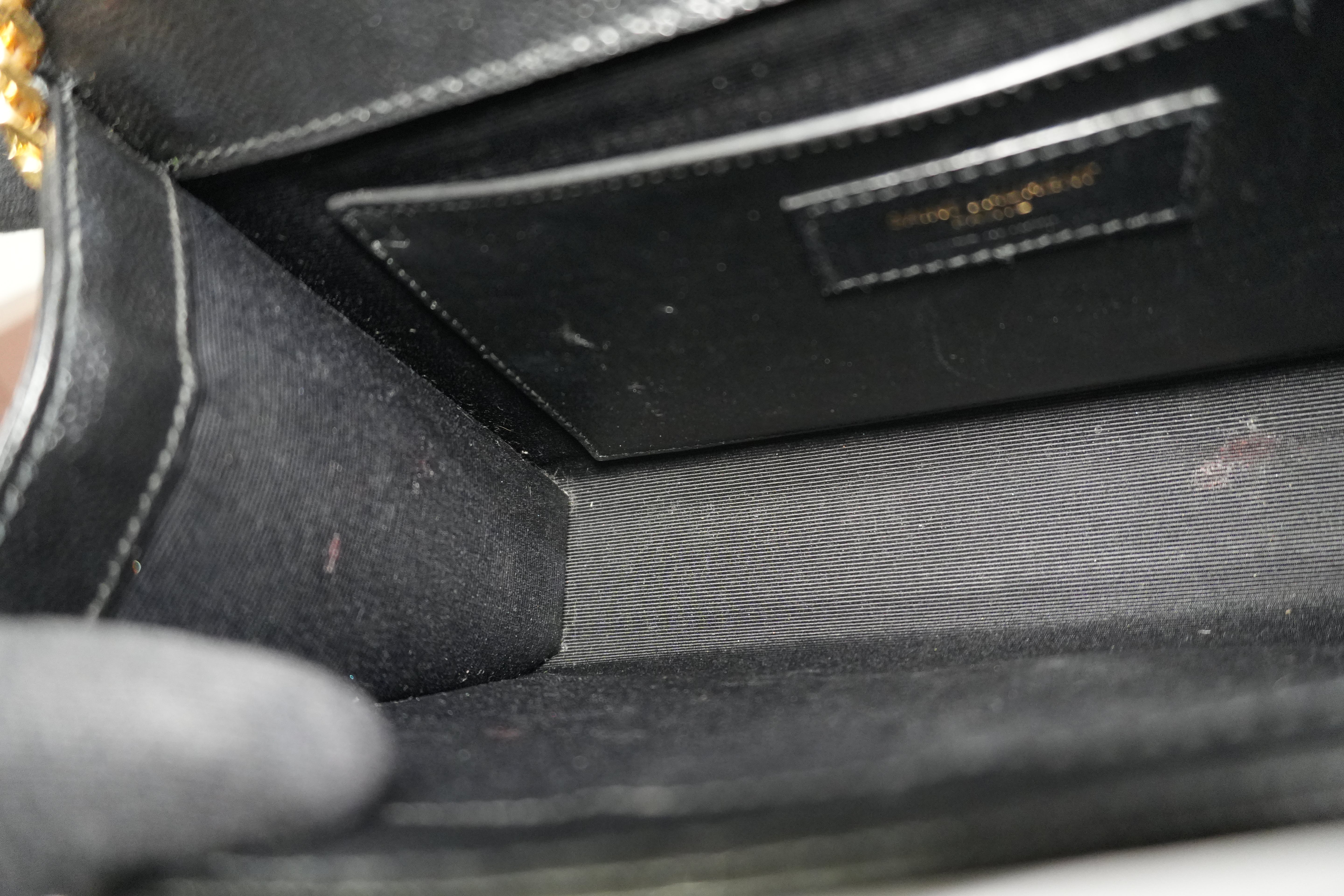 Pre-owned Saint Laurent Kate Chain Shoulder Bag Black