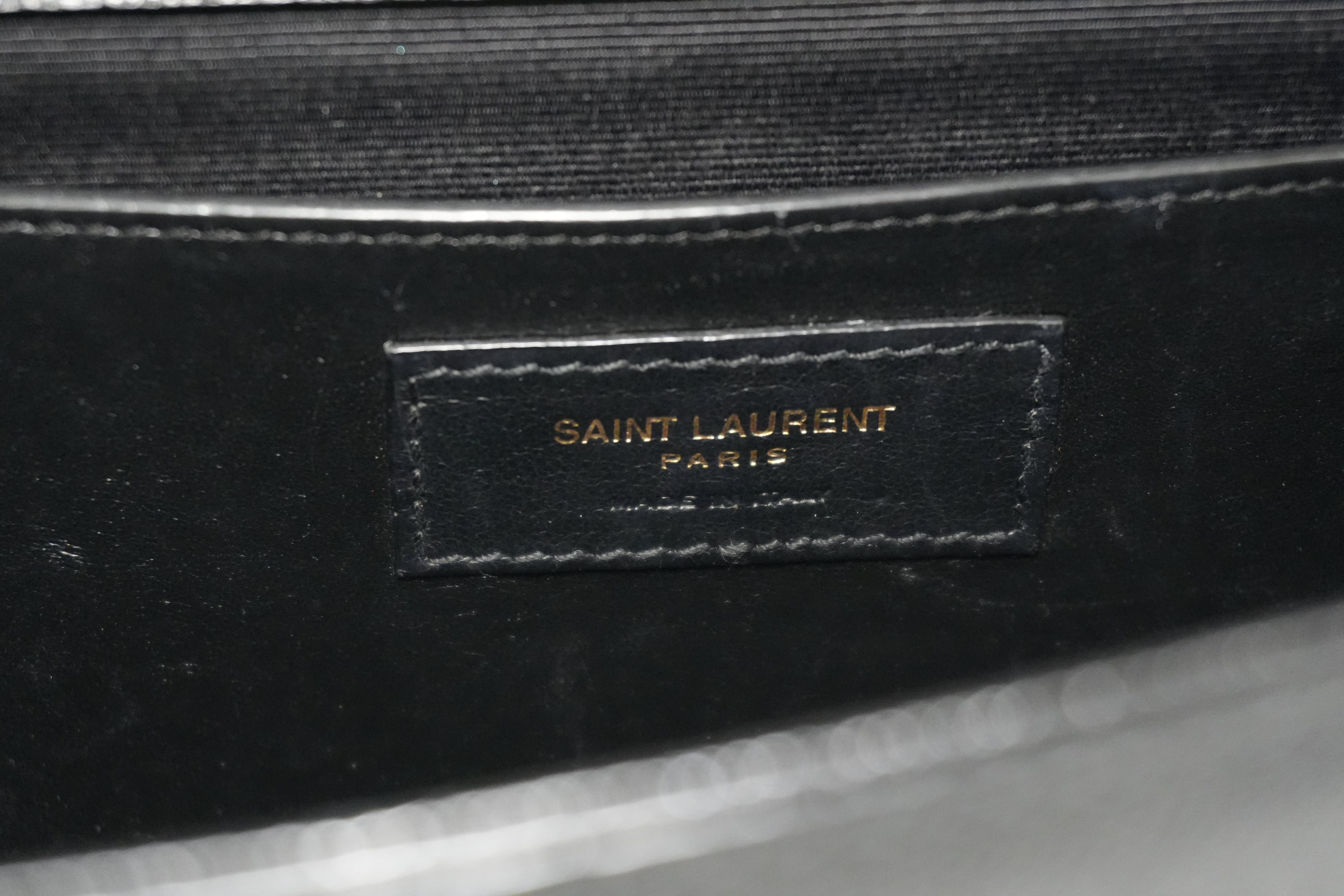 Pre-owned Saint Laurent Kate Chain Shoulder Bag Black