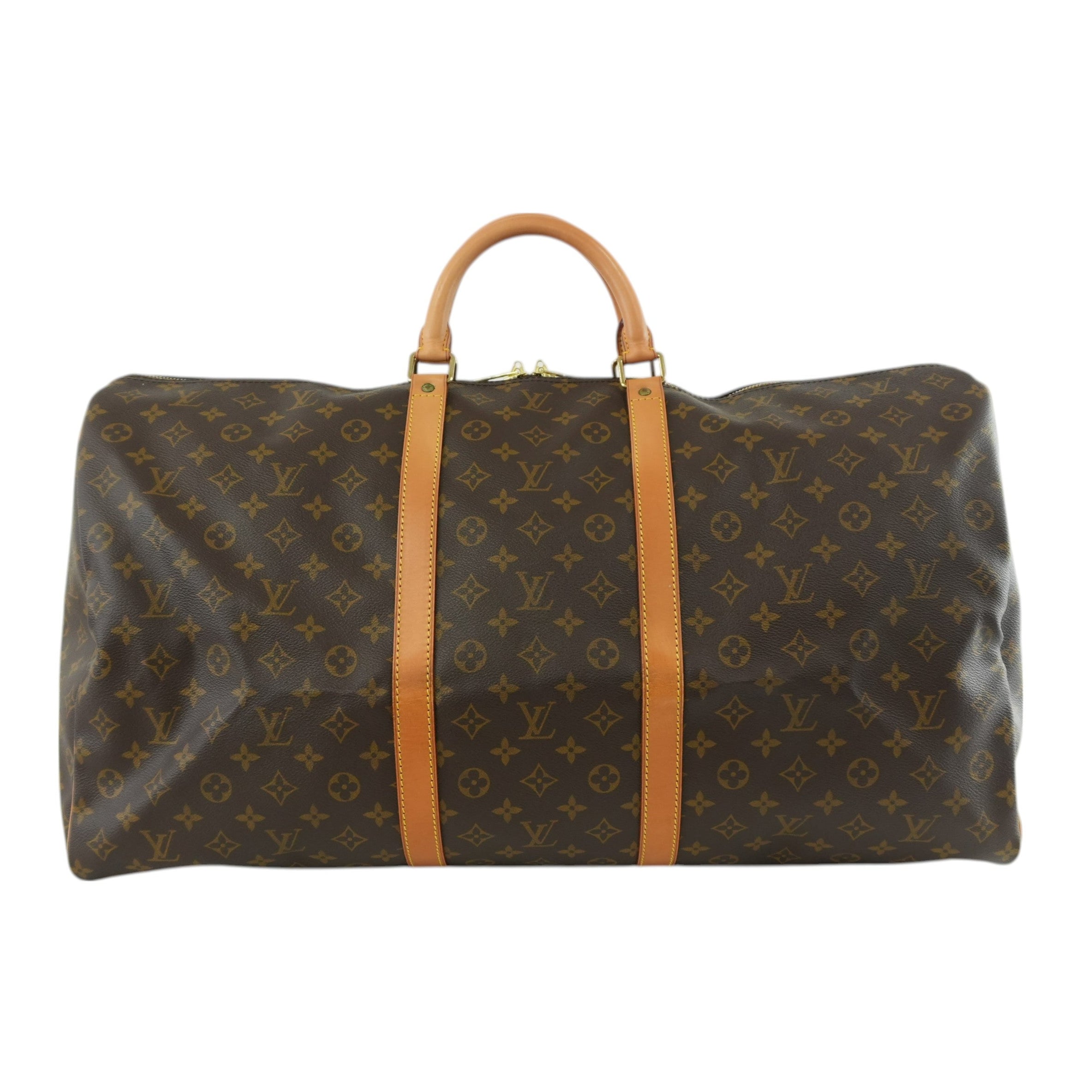 Louis Vuitton Monogram Keepall 60 Duffle Bag Used