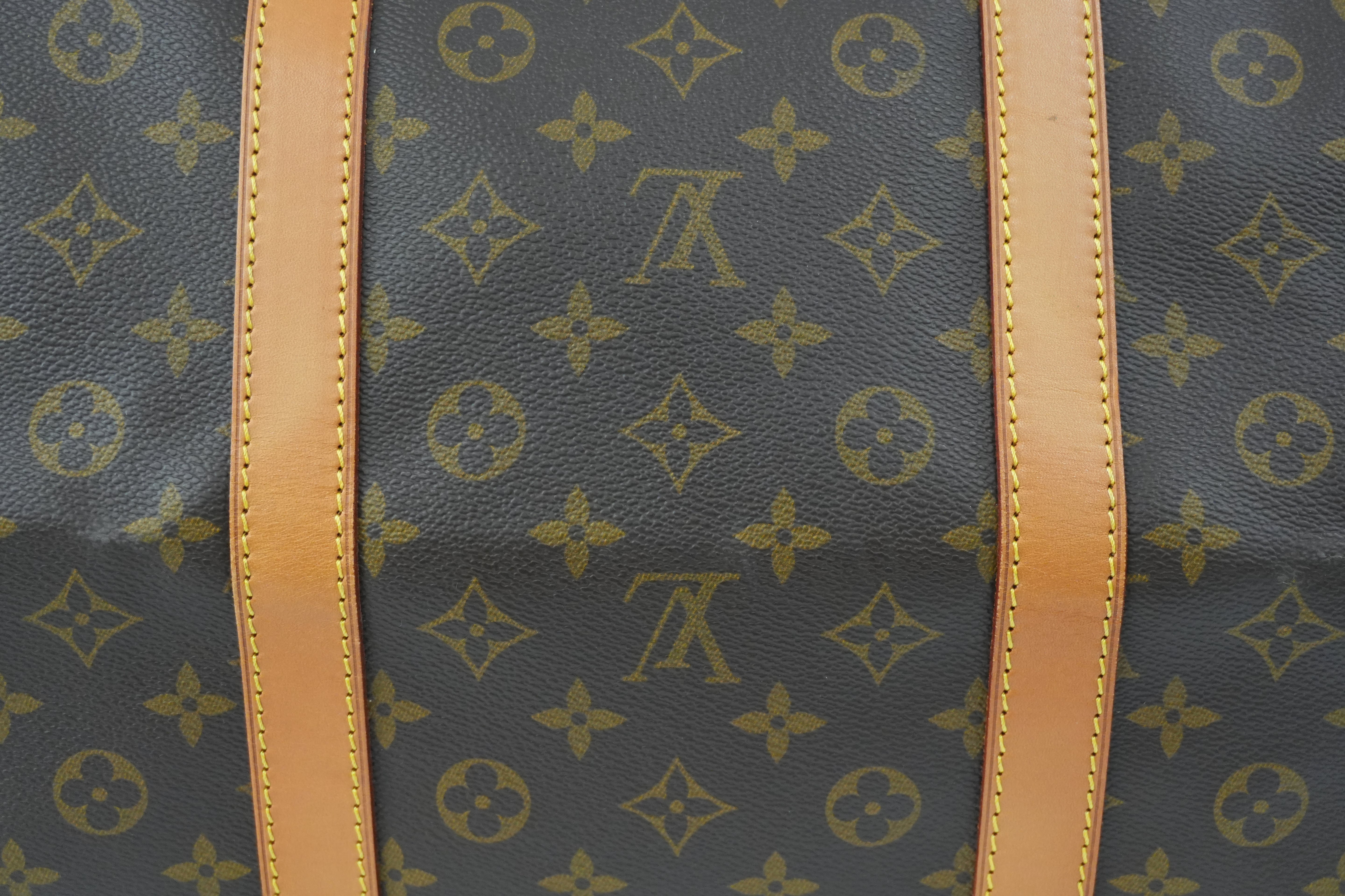 Louis Vuitton Monogram Keepall 60 Duffle Bag Used