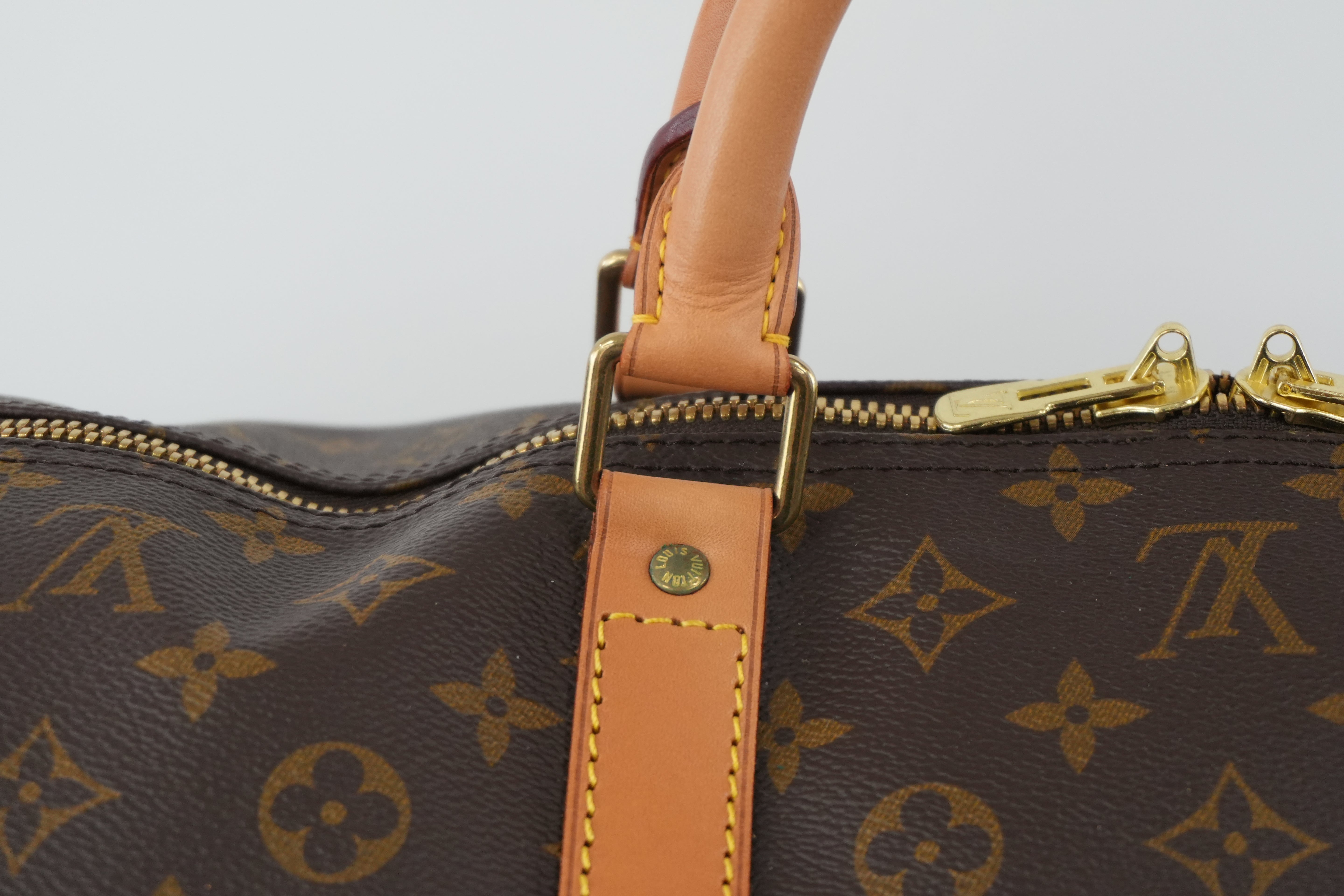 Louis Vuitton Monogram Keepall 60 Duffle Bag Used