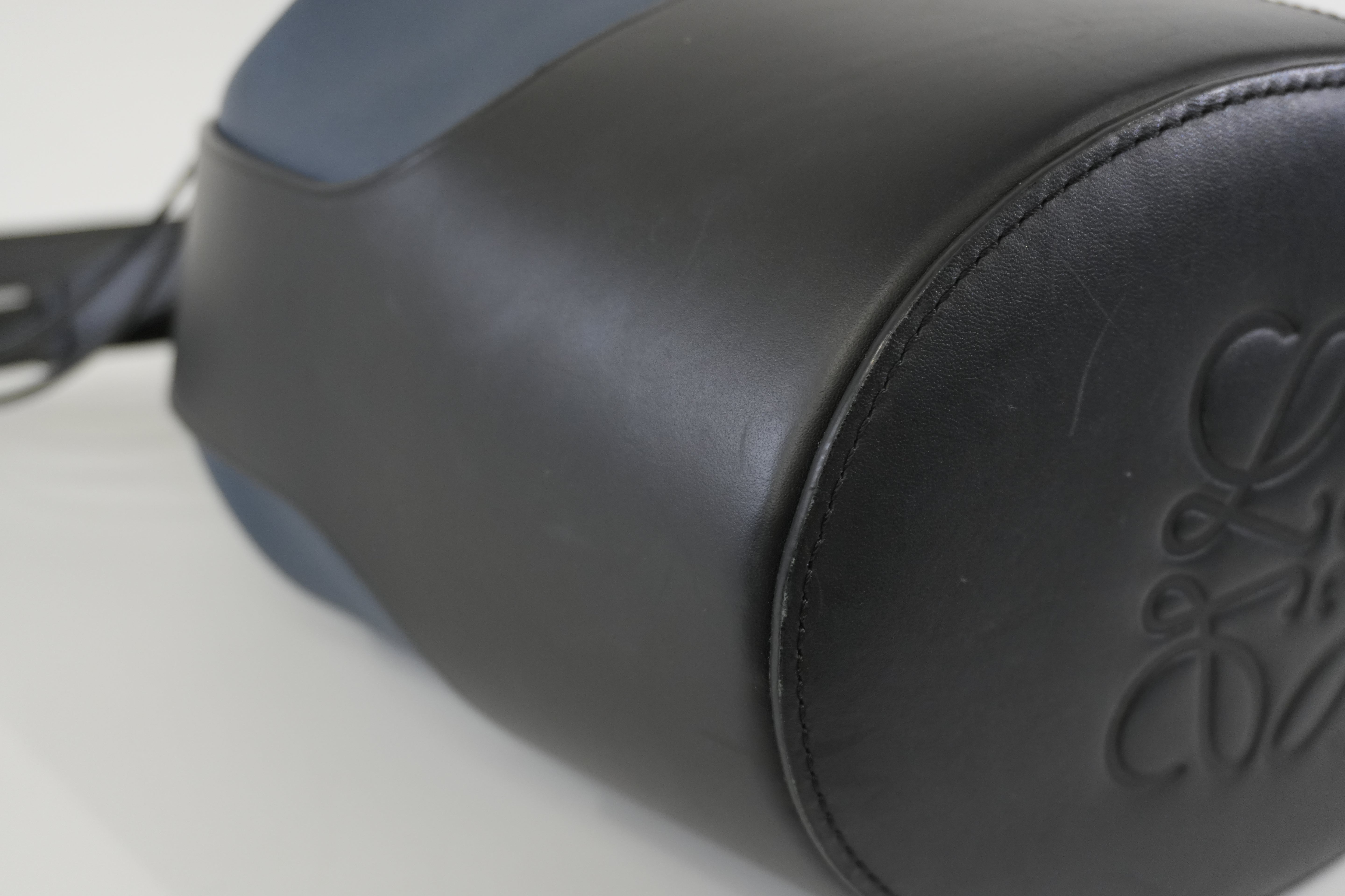 Pre-owned Loewe Hammock Shoulder Bag Navy Blue