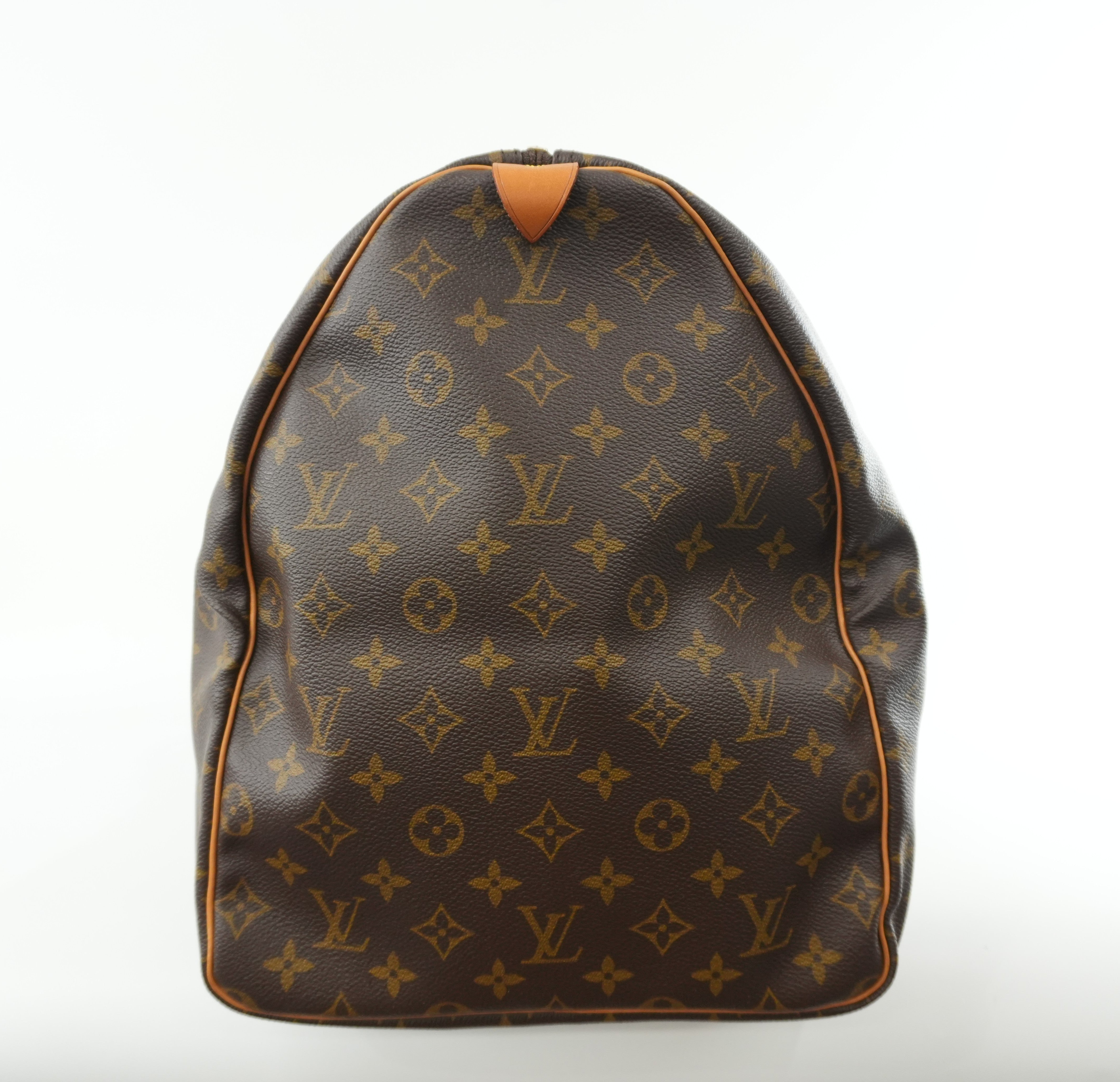 Louis Vuitton Monogram Keepall 60 Duffle Bag Used