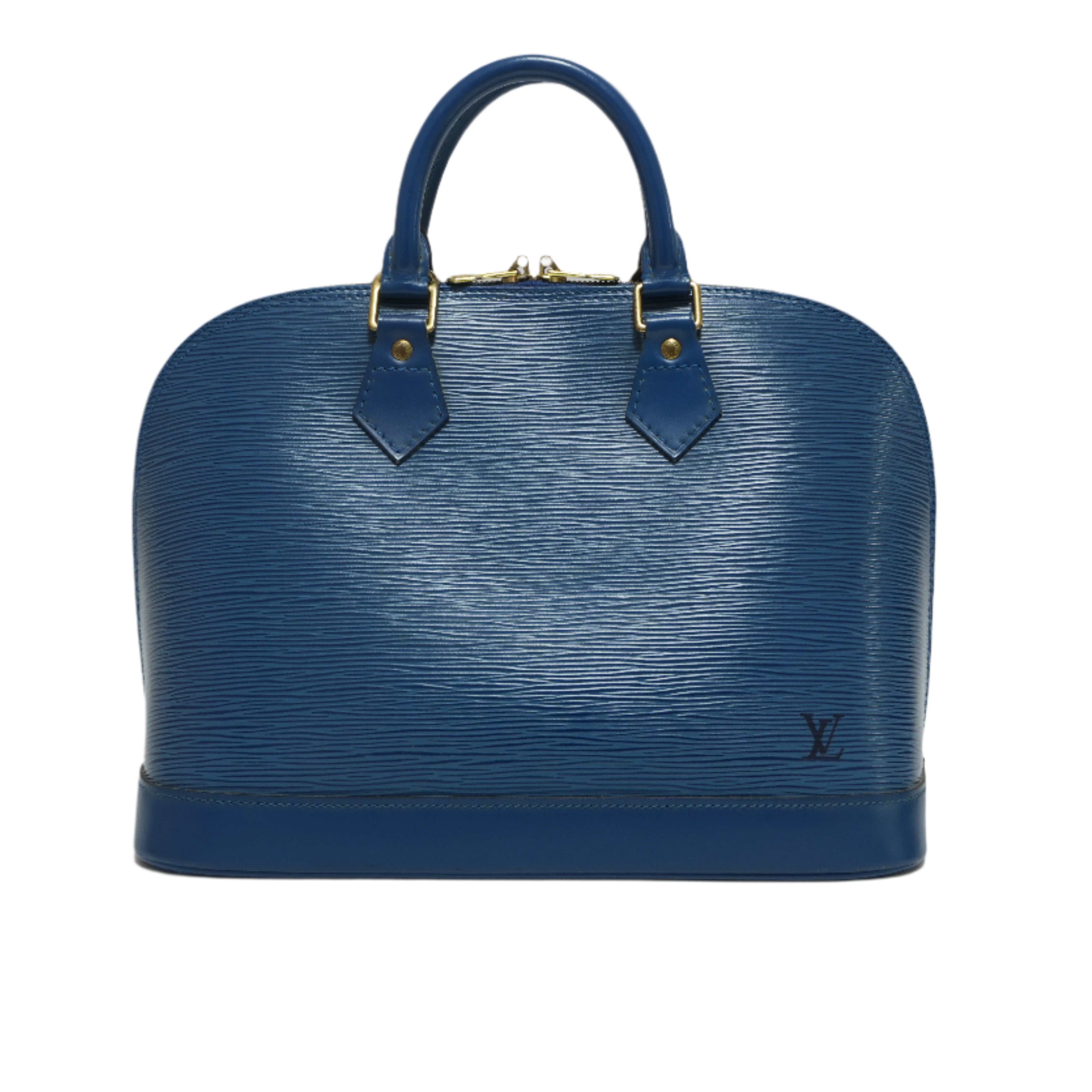 Louis Vuitton Alma PM Epi Blue Handbag Used