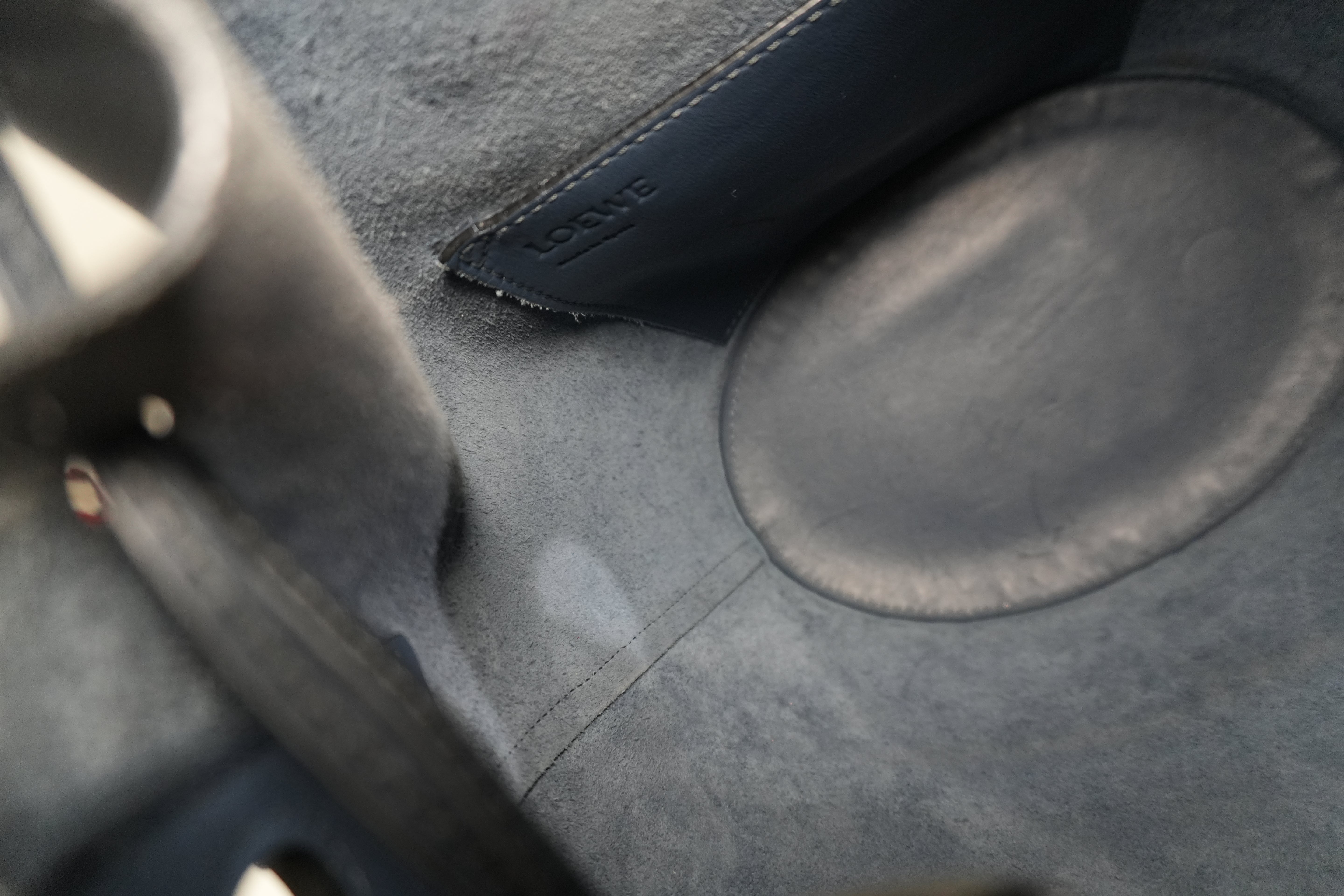 Pre-owned Loewe Hammock Shoulder Bag Navy Blue