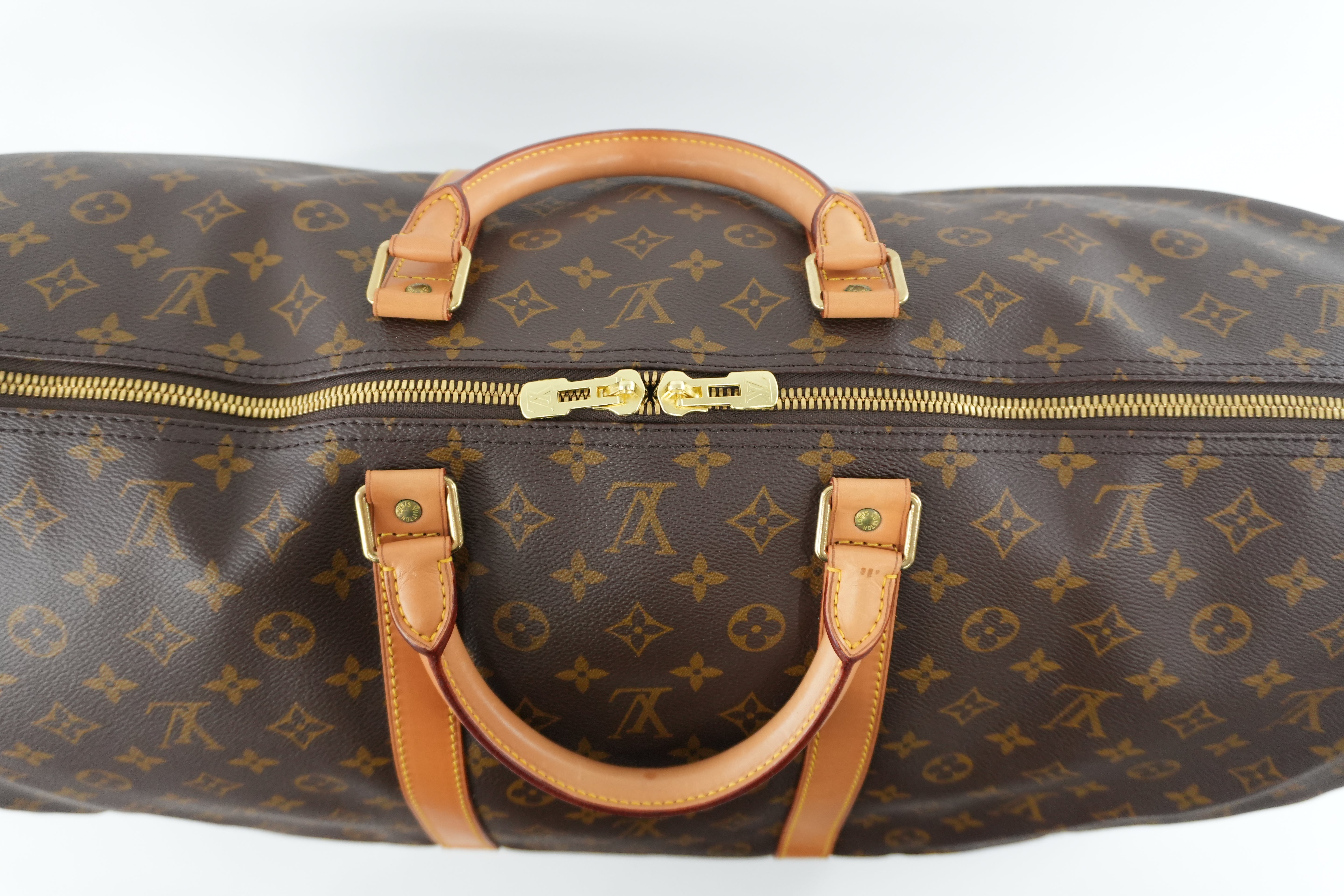 Louis Vuitton Monogram Keepall 60 Duffle Bag Used