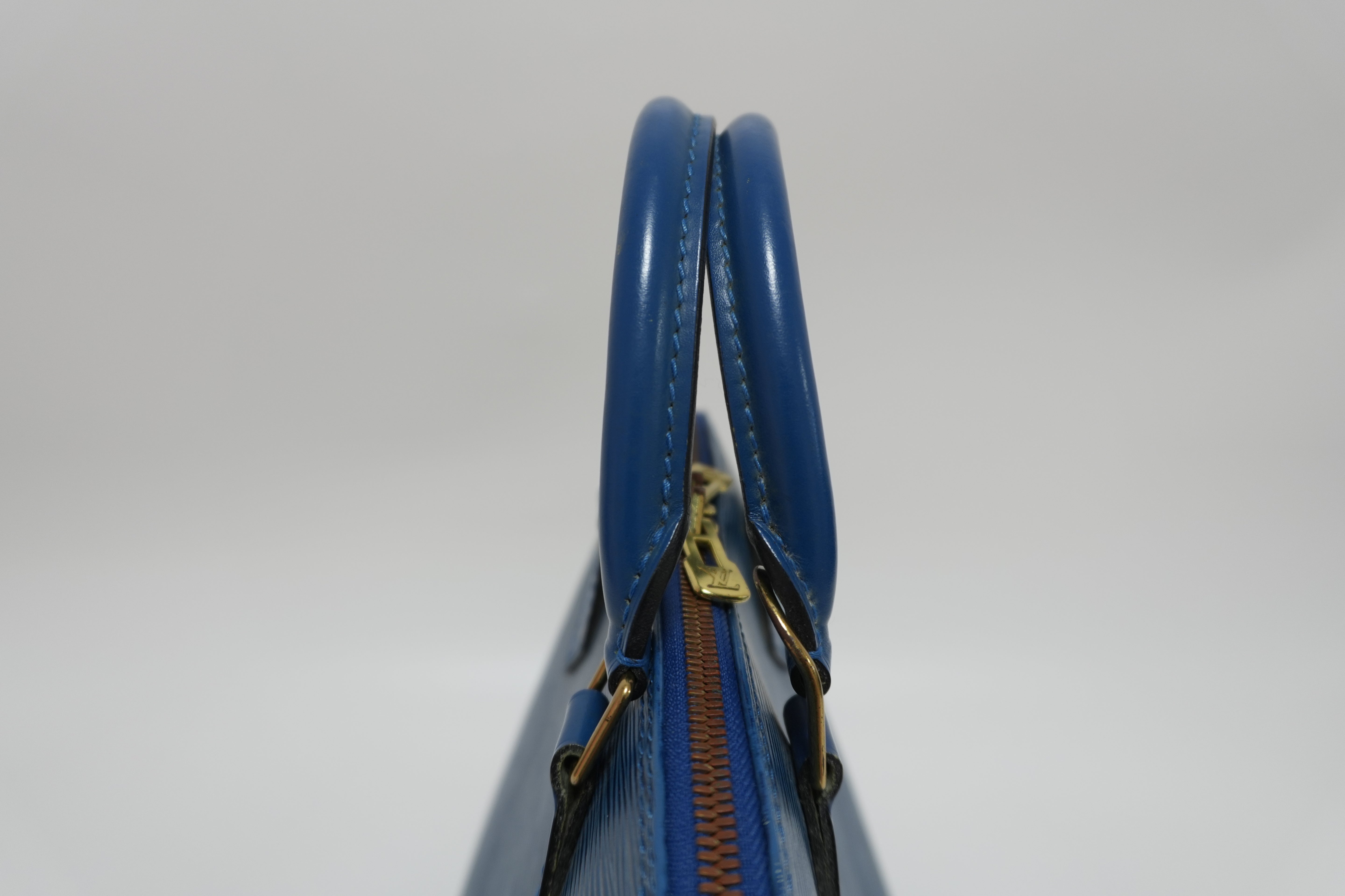 Louis Vuitton Alma PM Epi Blue Handbag Used