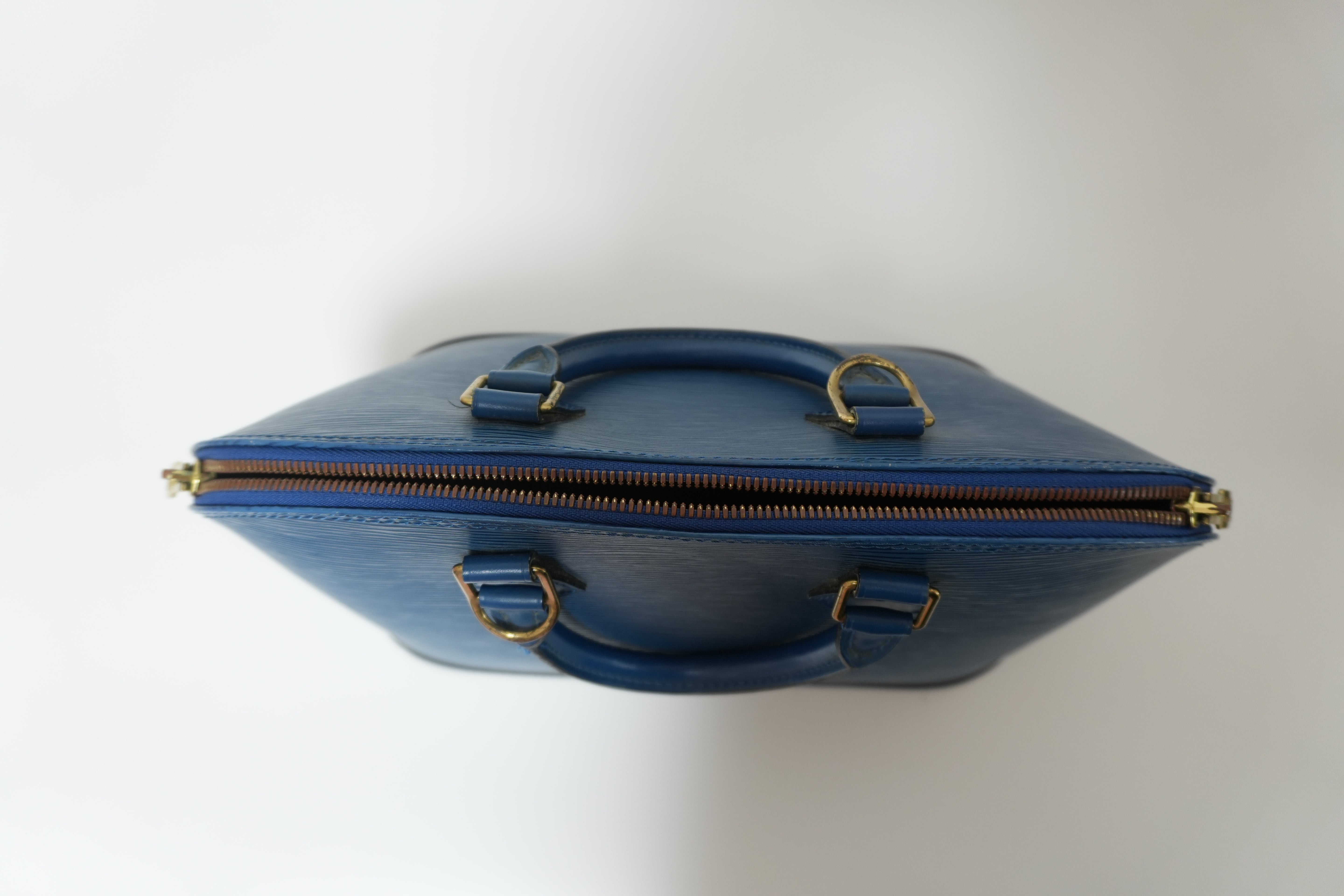 Louis Vuitton Alma PM Epi Blue Handbag Used