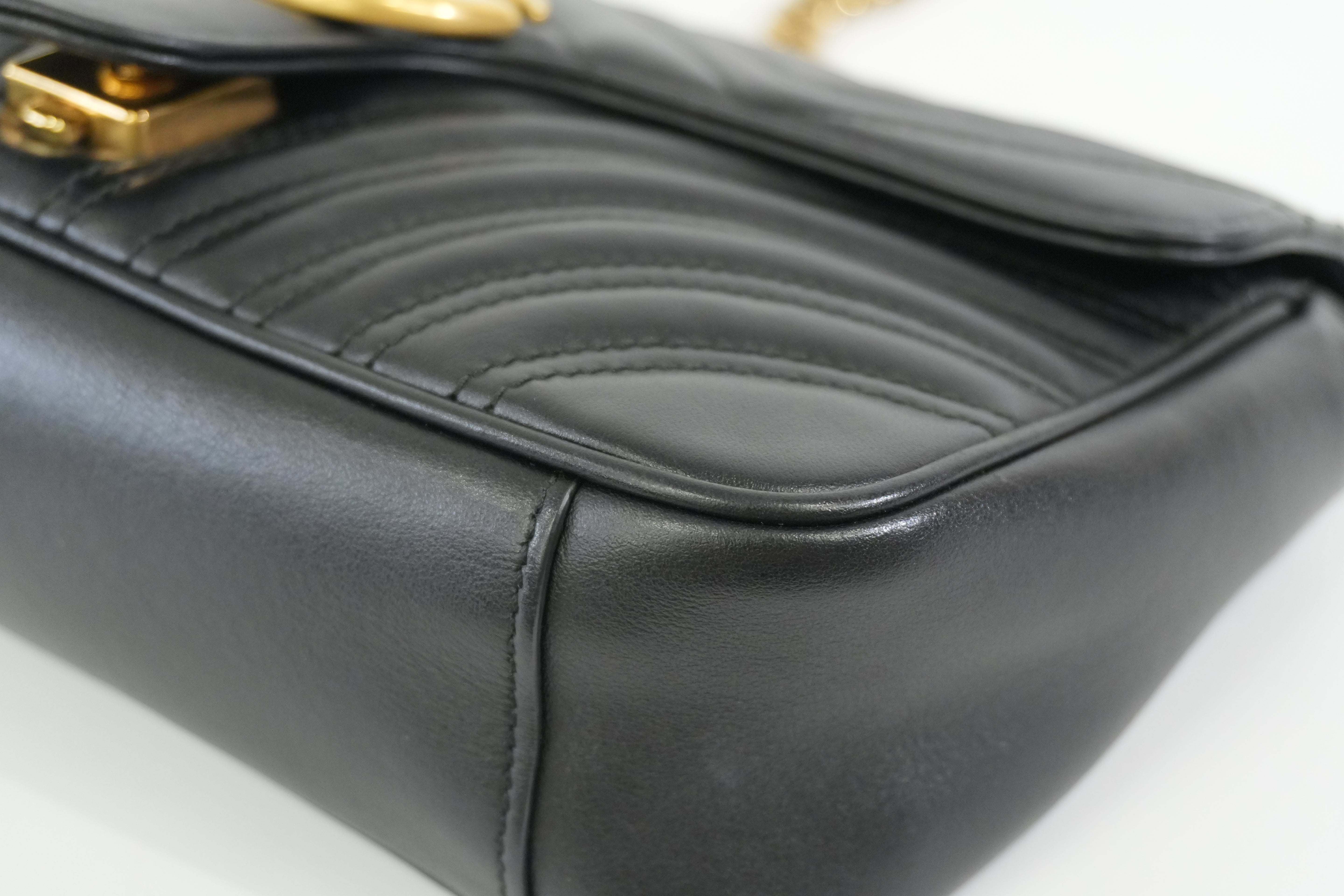 Pre-owned Gucci Marmont Shoulder Bag Black