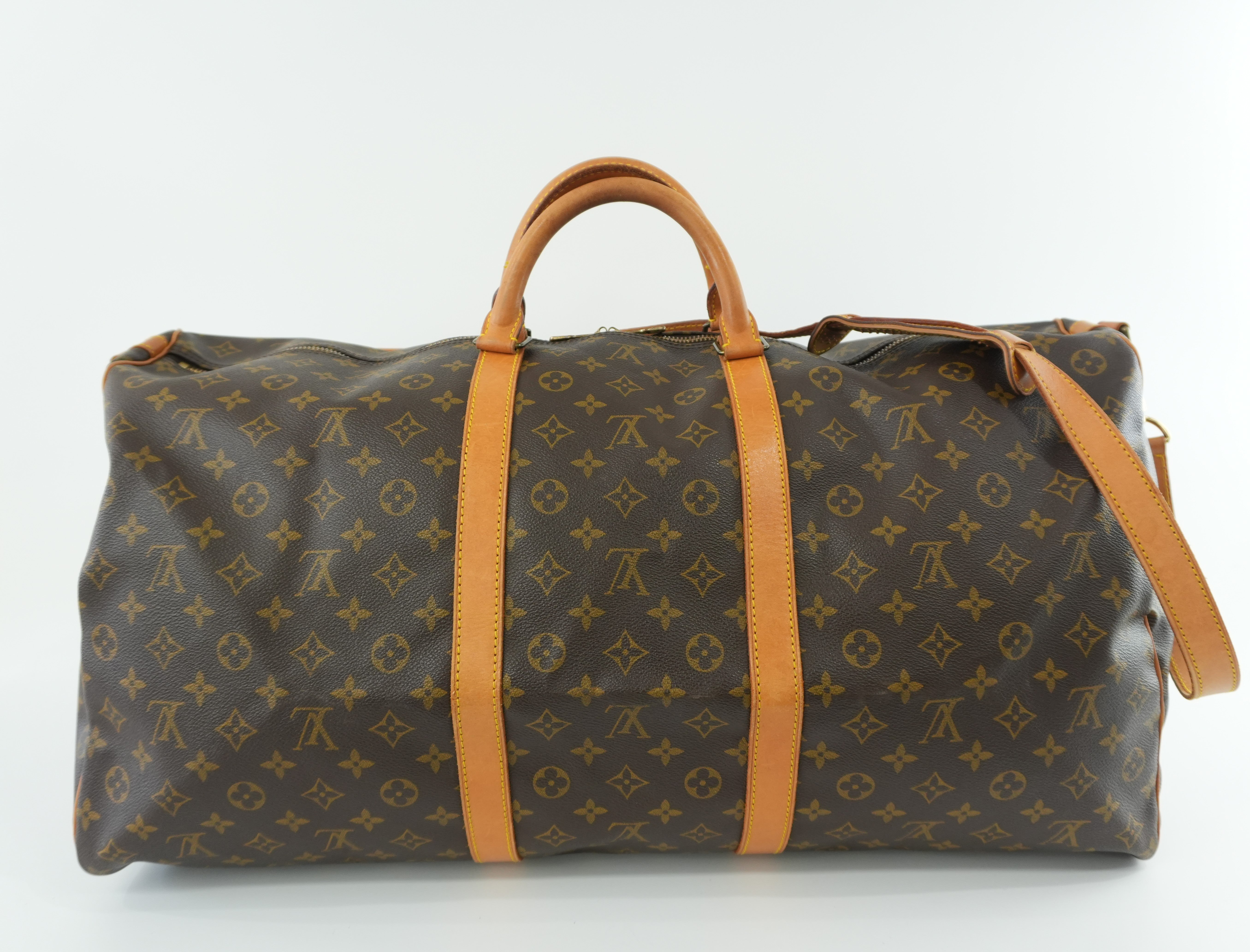 Louis Vuitton Monogram Keepall 60 Bandouliere Used