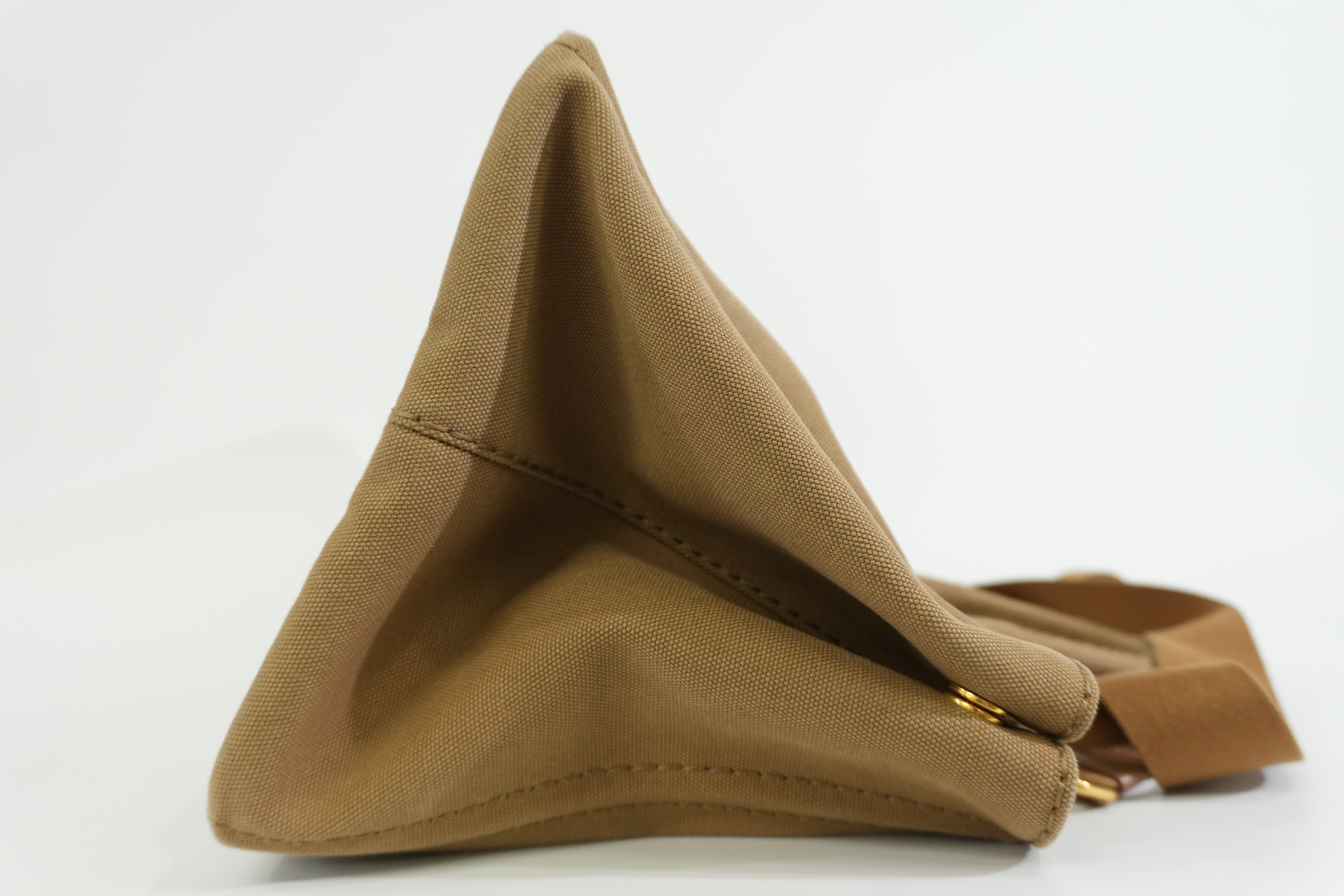 Pre-owned Prada Two Way Canapa Shoulder Bag Brown