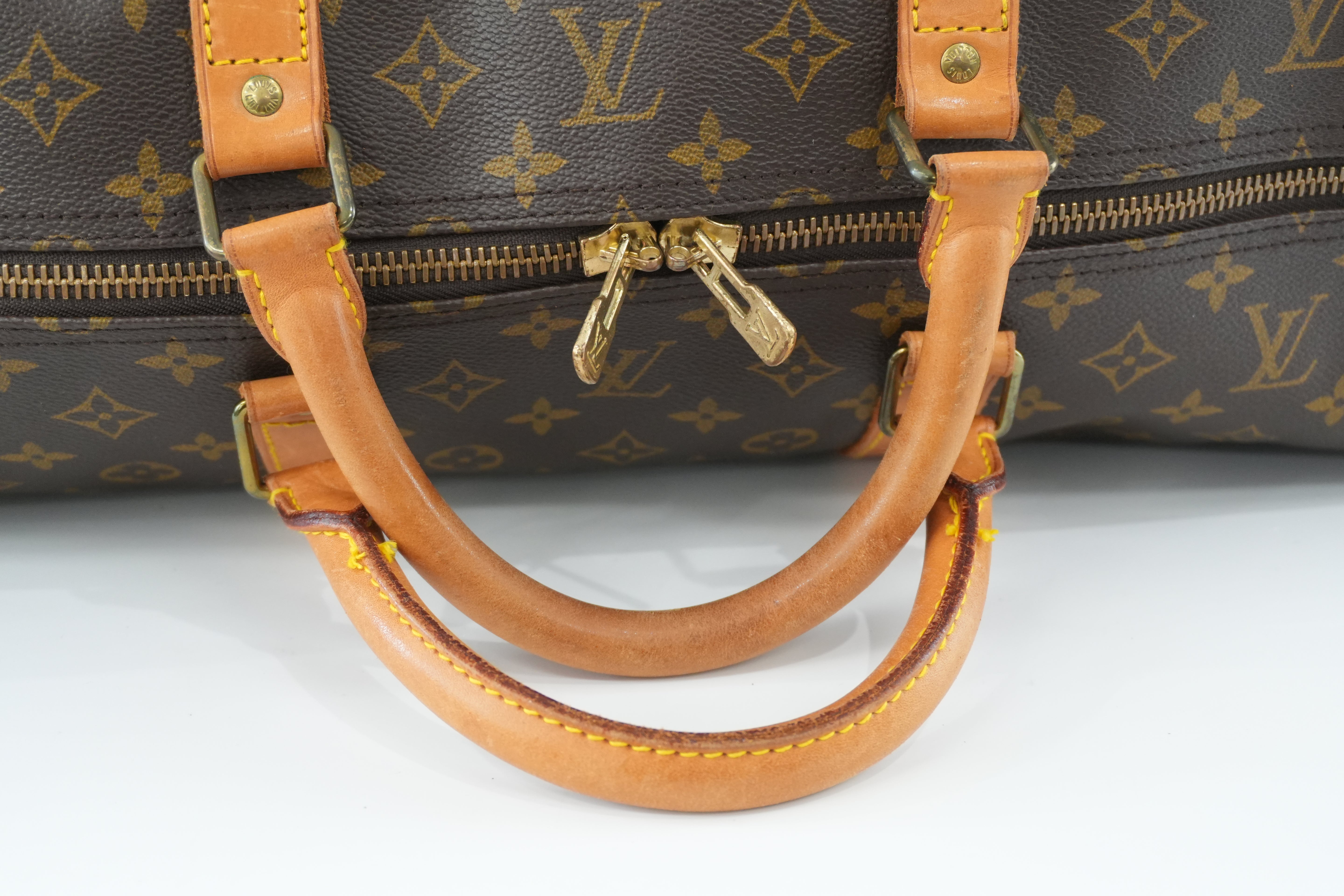 Louis Vuitton Monogram Keepall 60 Bandouliere Used