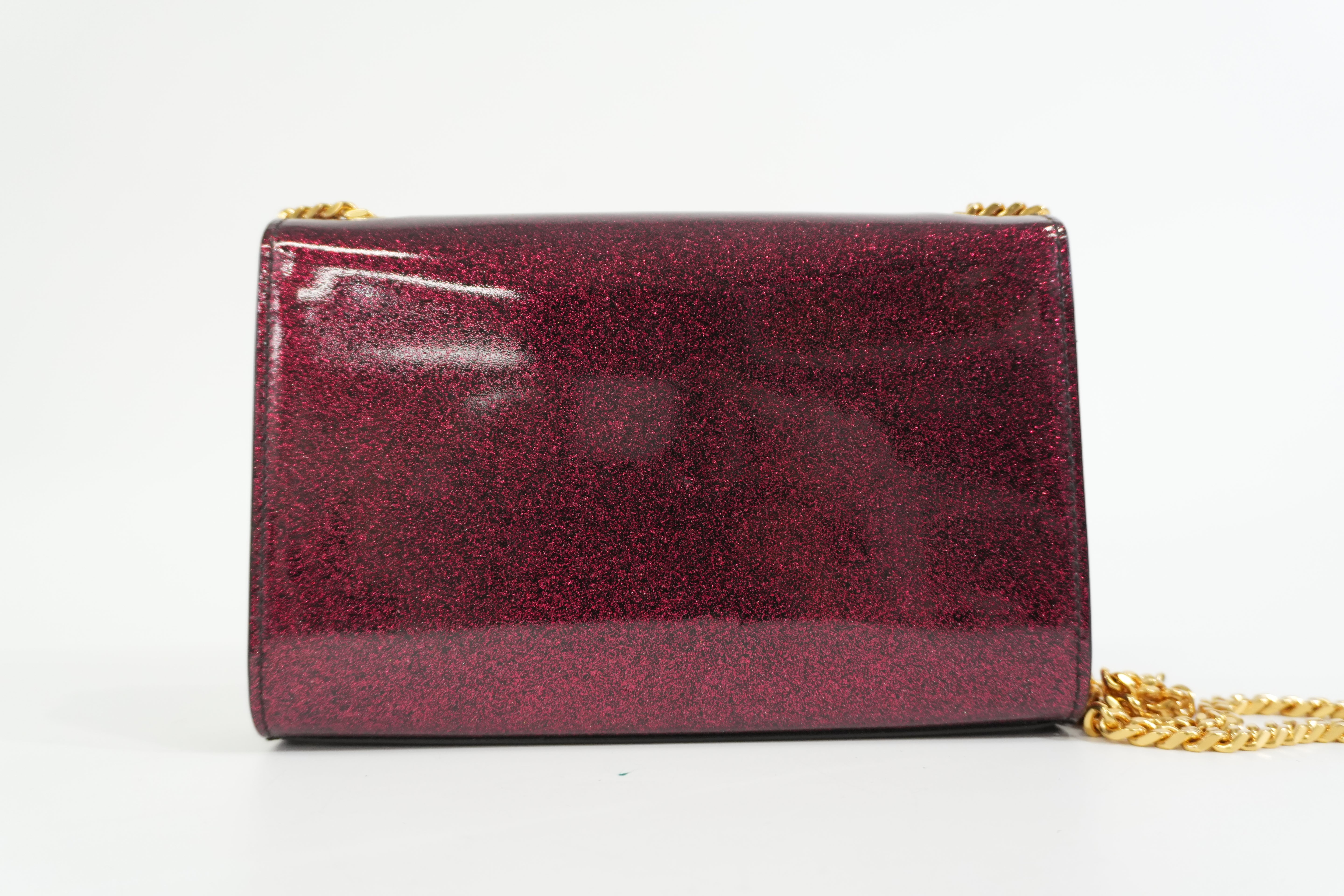 Pre-owned Saint Laurent Small Kate Chain Shoulder Bag Pink