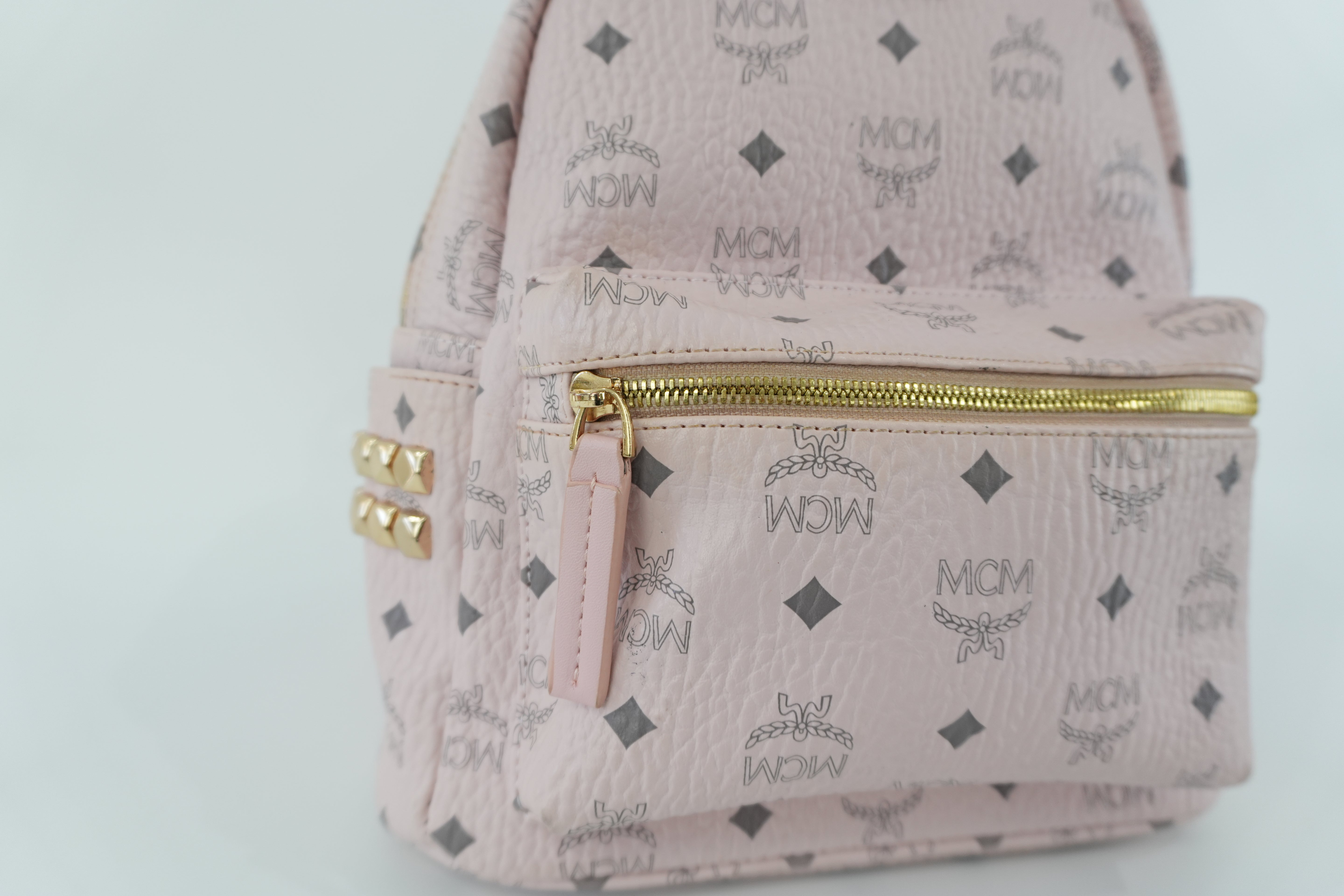 MCM Backpack Pink Used