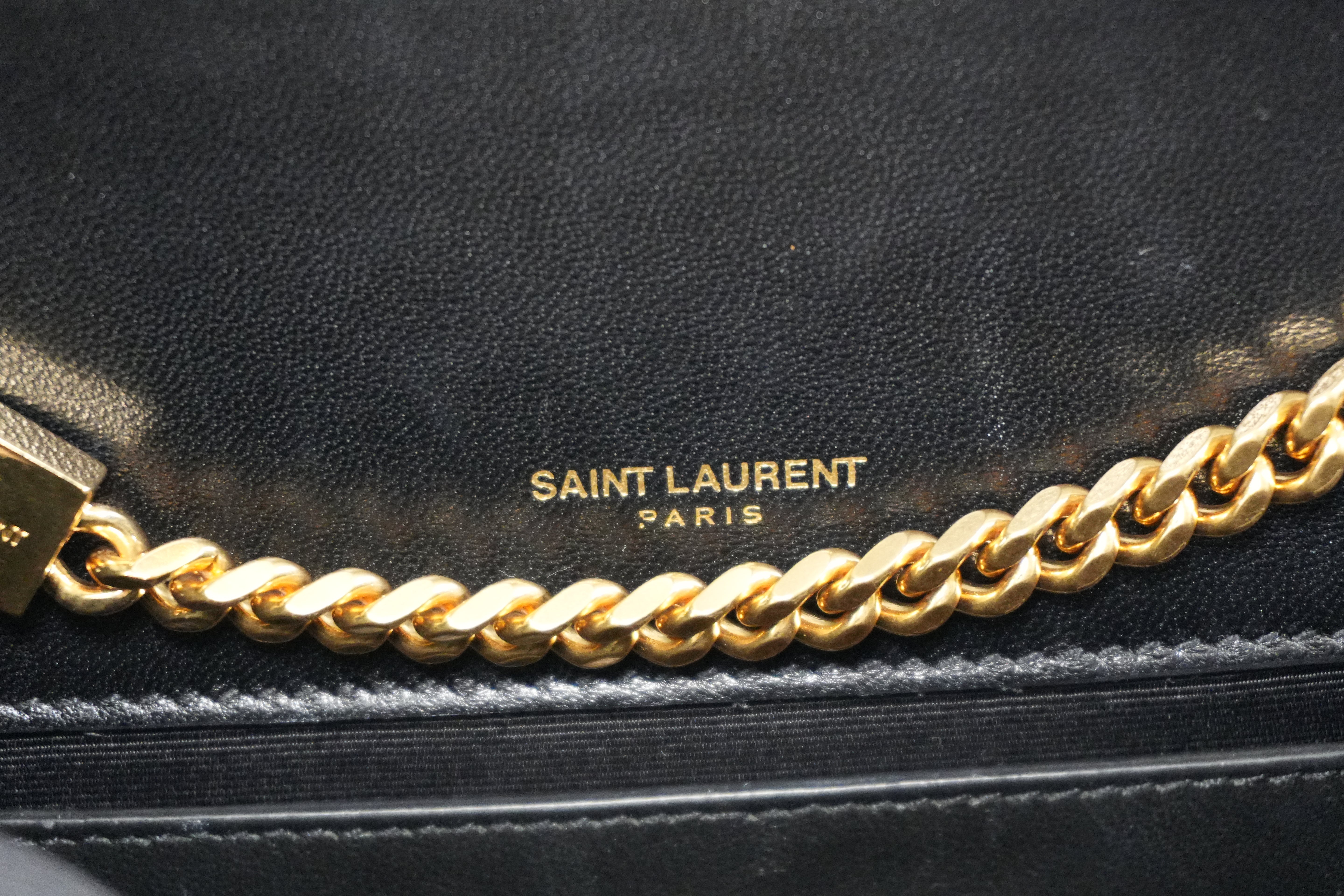 Pre-owned Saint Laurent Small Kate Chain Shoulder Bag Pink