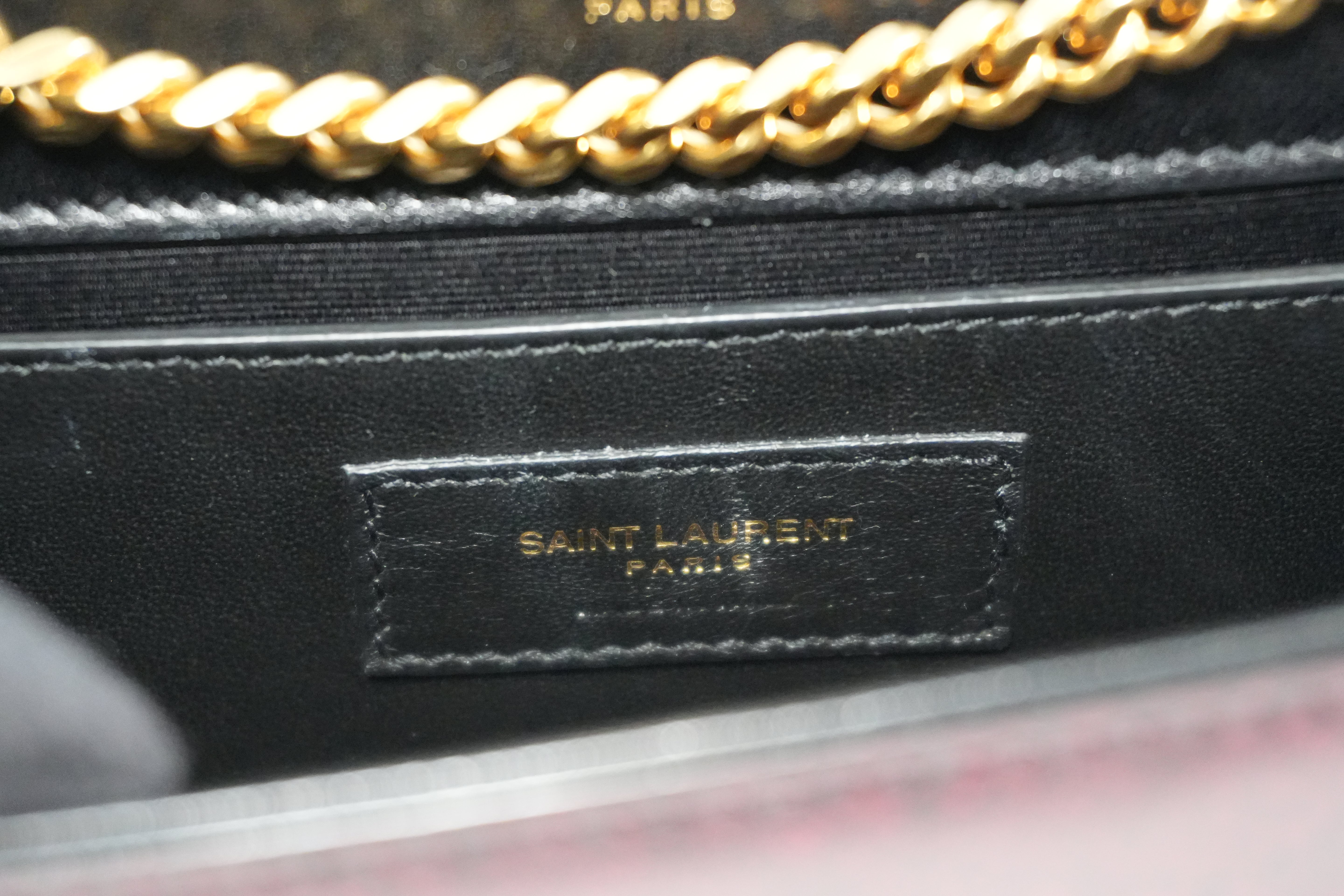Pre-owned Saint Laurent Small Kate Chain Shoulder Bag Pink