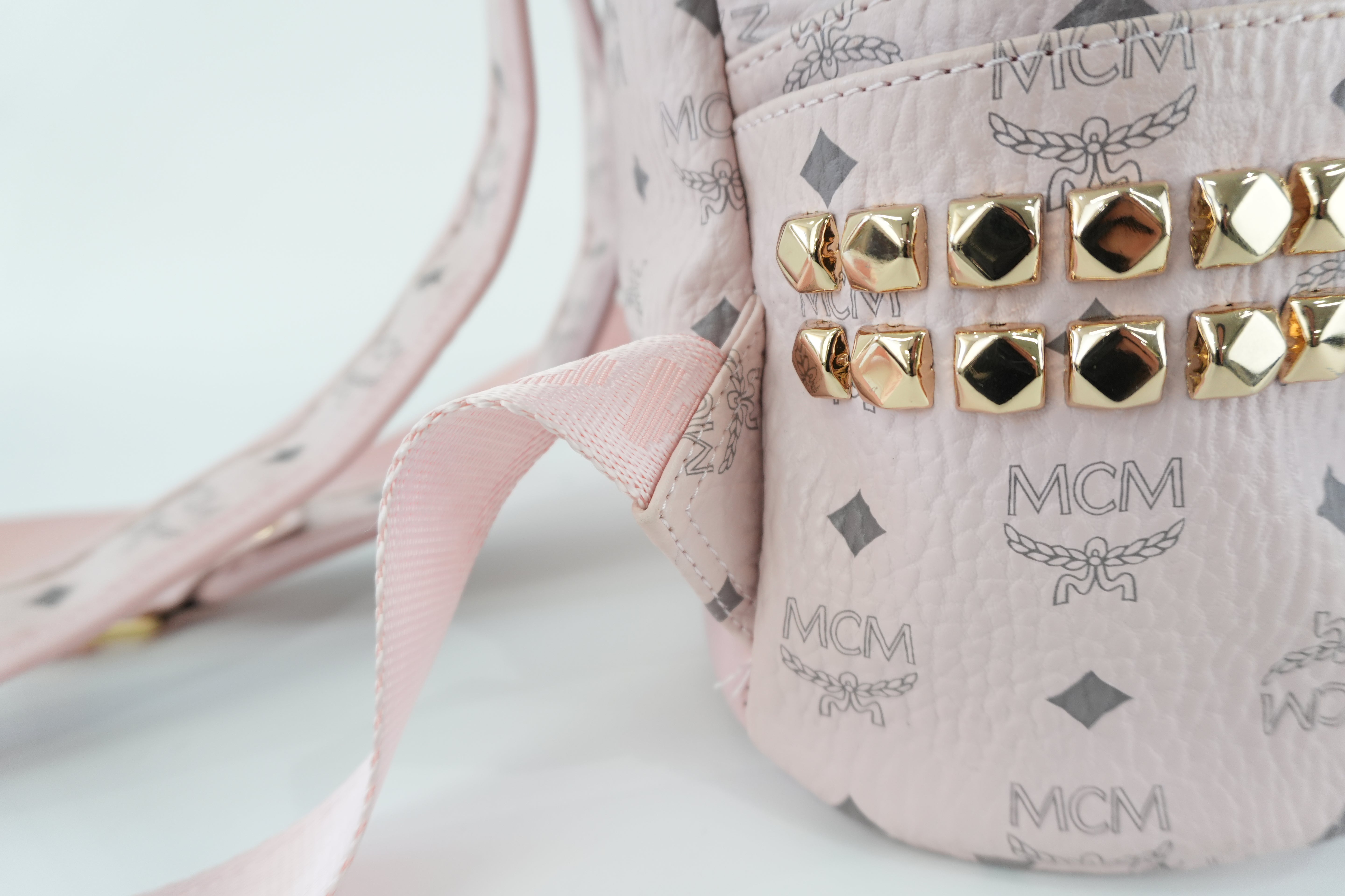 MCM Backpack Pink Used