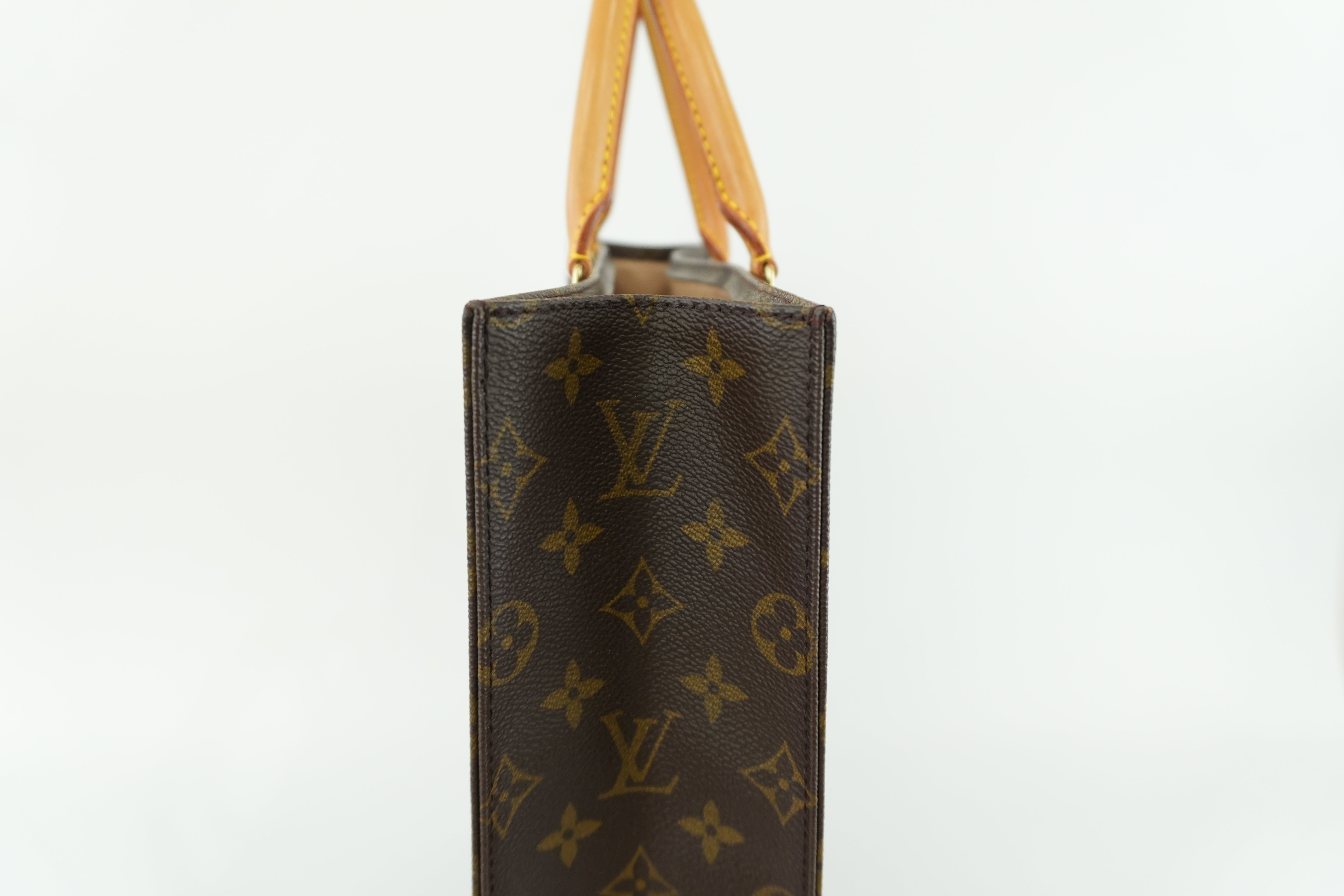 Louis Vuitton Monogram Sac Plat Tote Bag Used