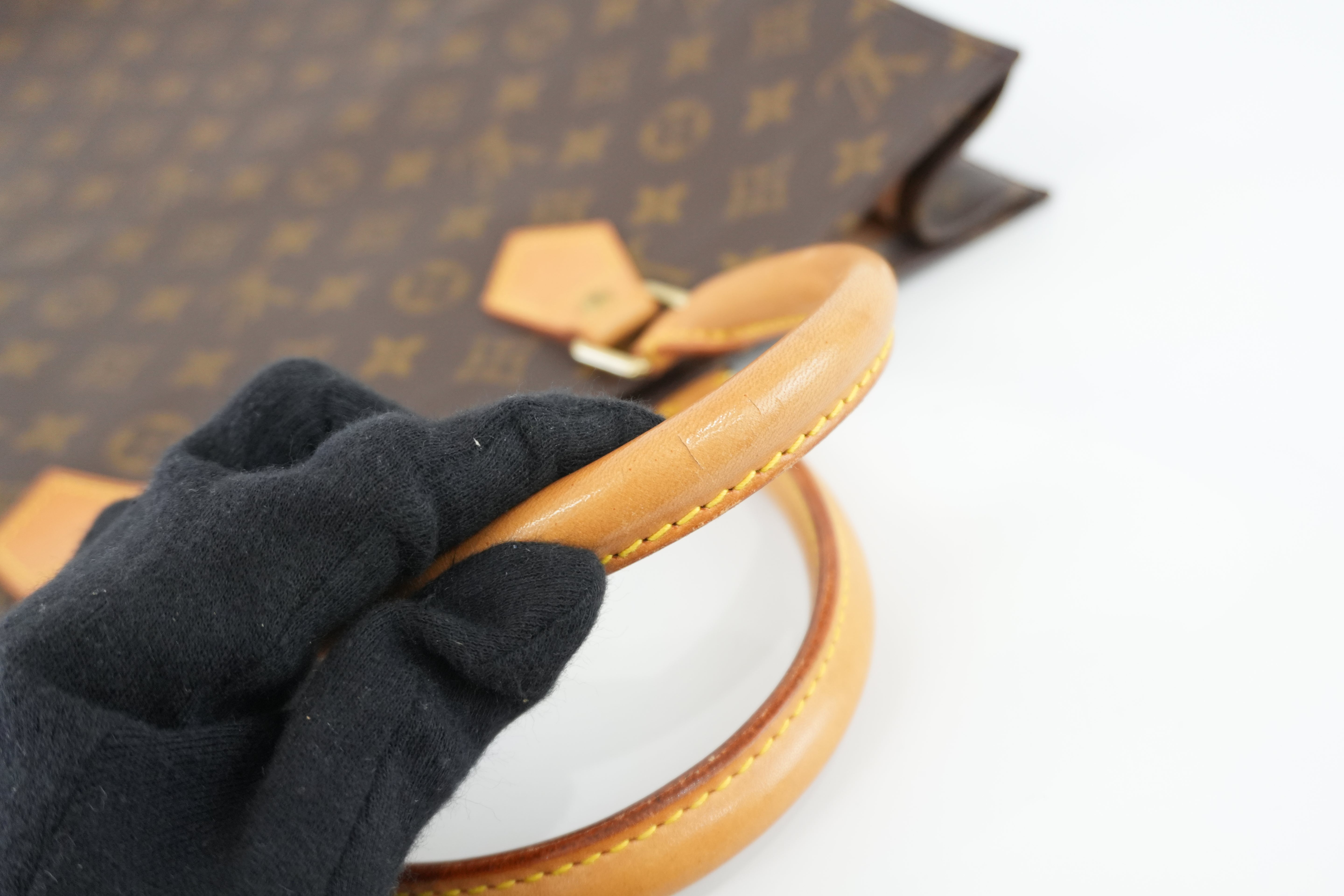 Louis Vuitton Monogram Sac Plat Tote Bag Used