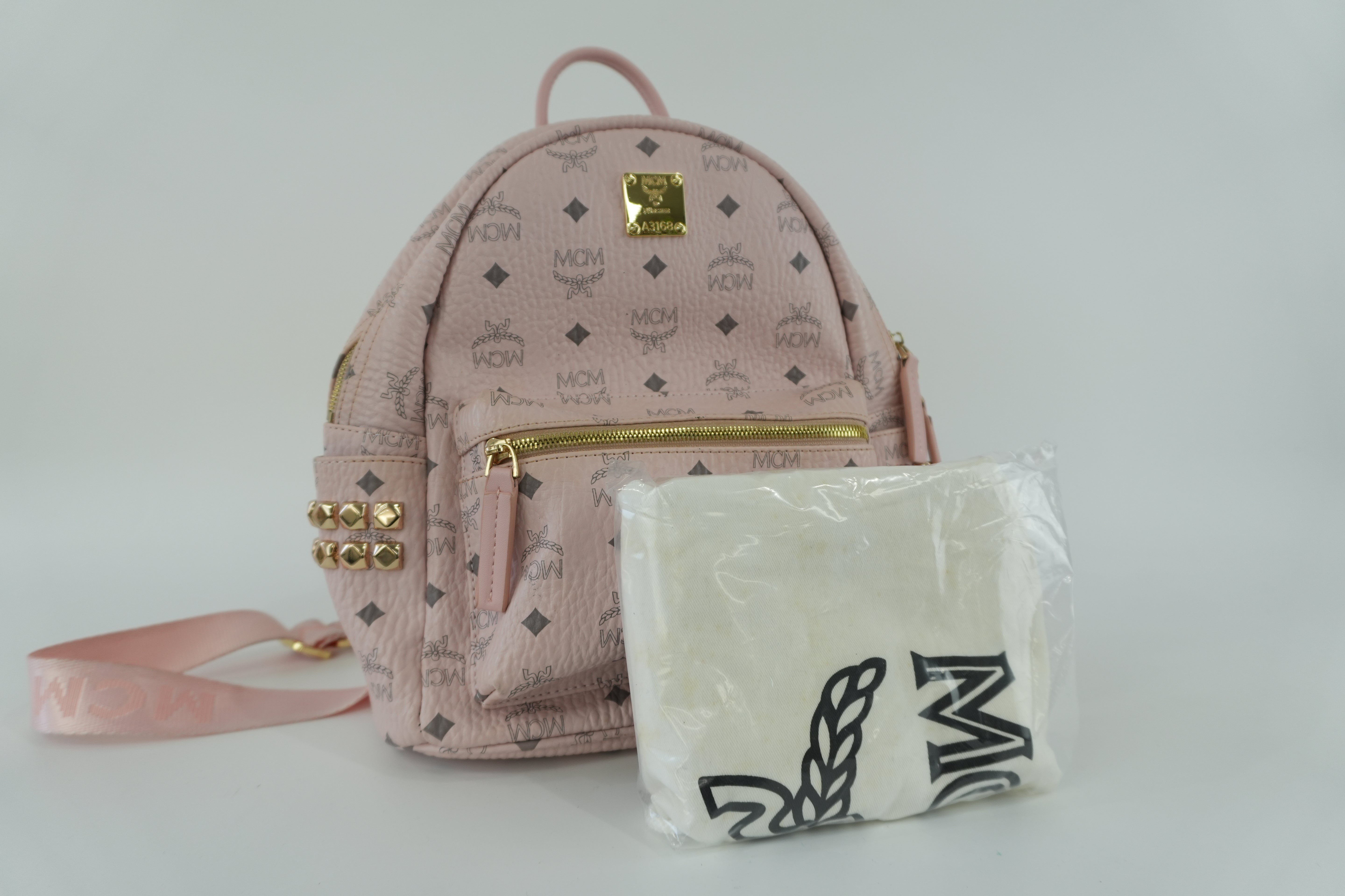 MCM Backpack Pink Used