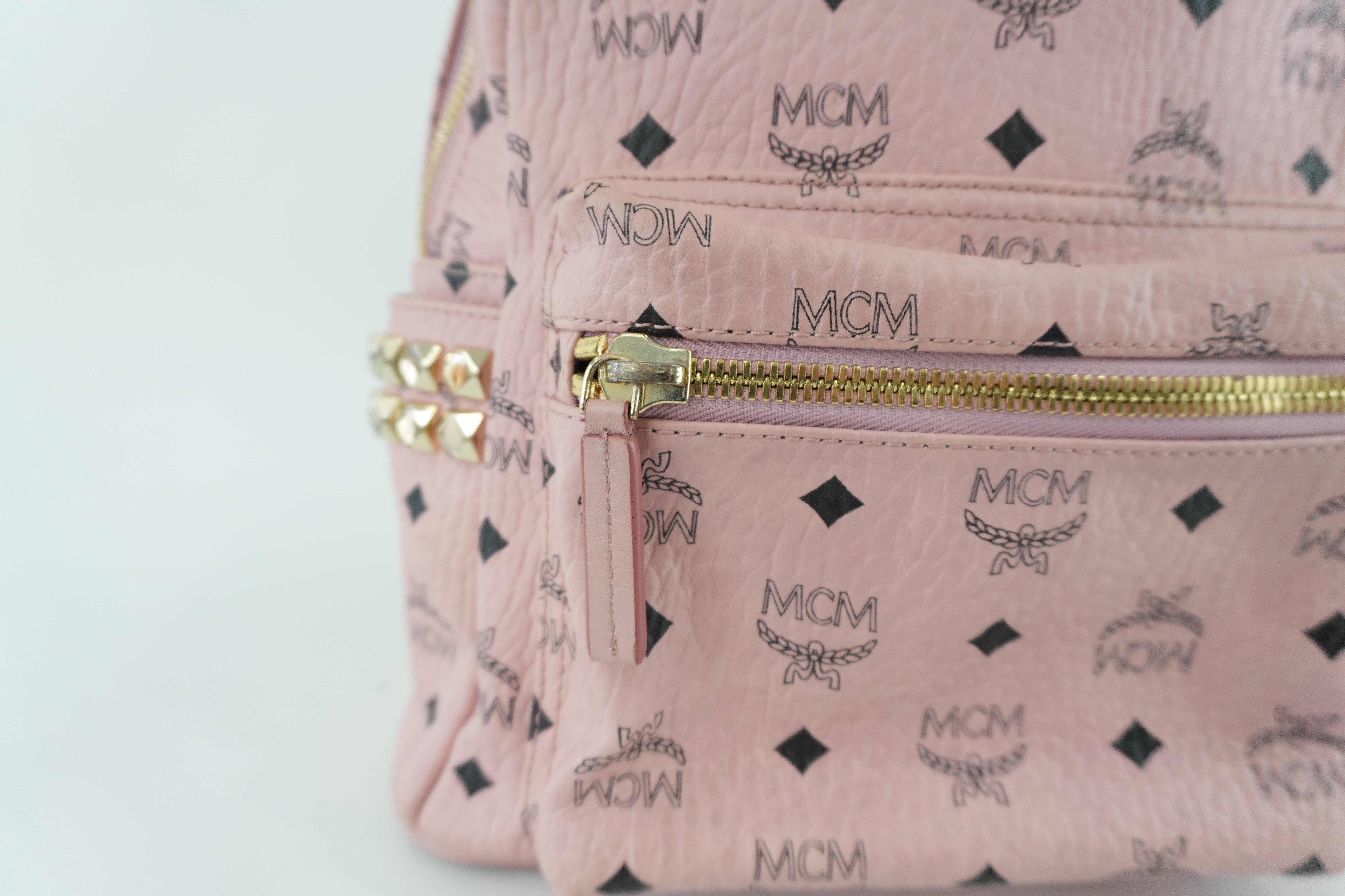 MCM Backpack Pink Used