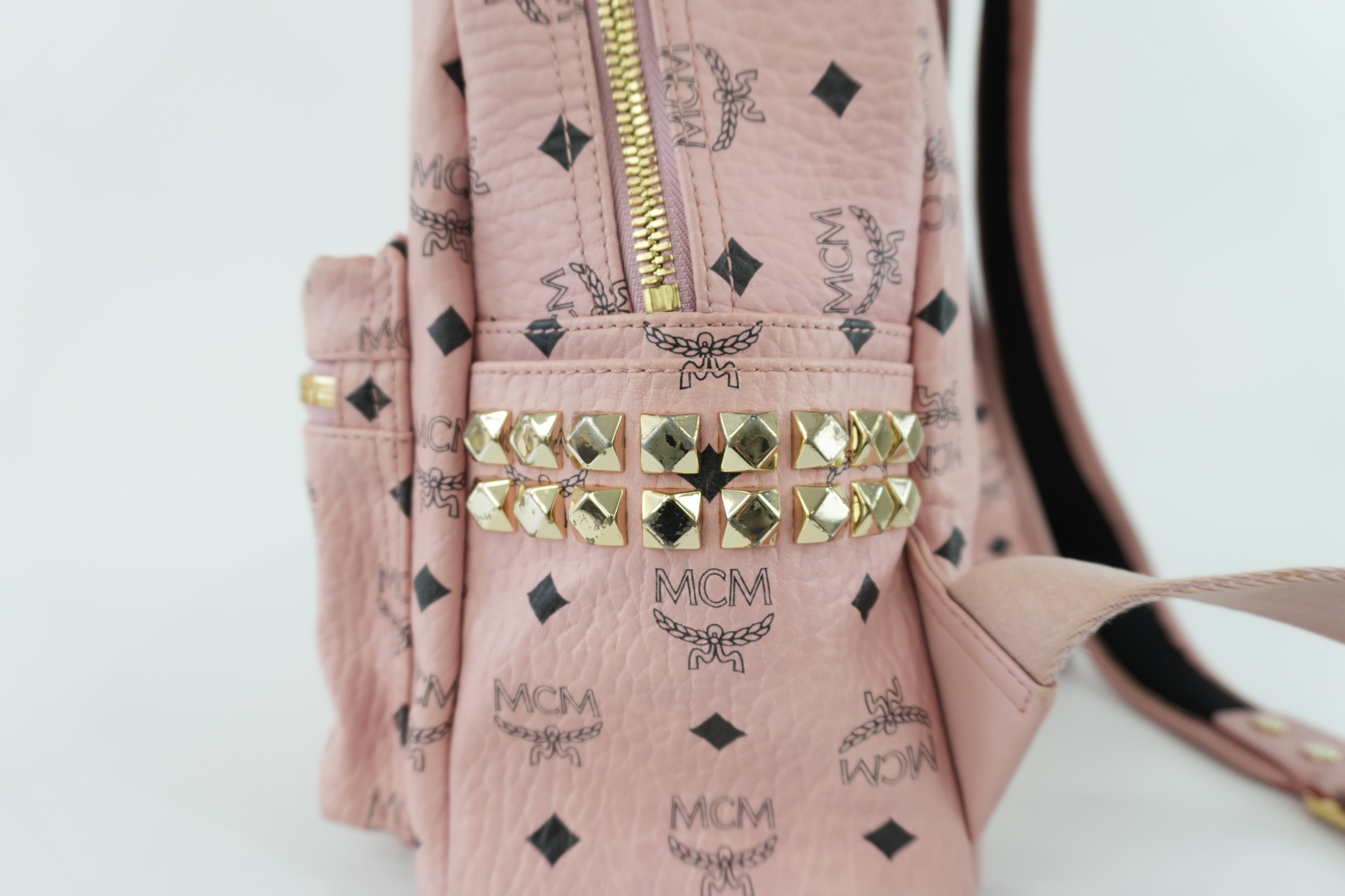 MCM Backpack Pink Used