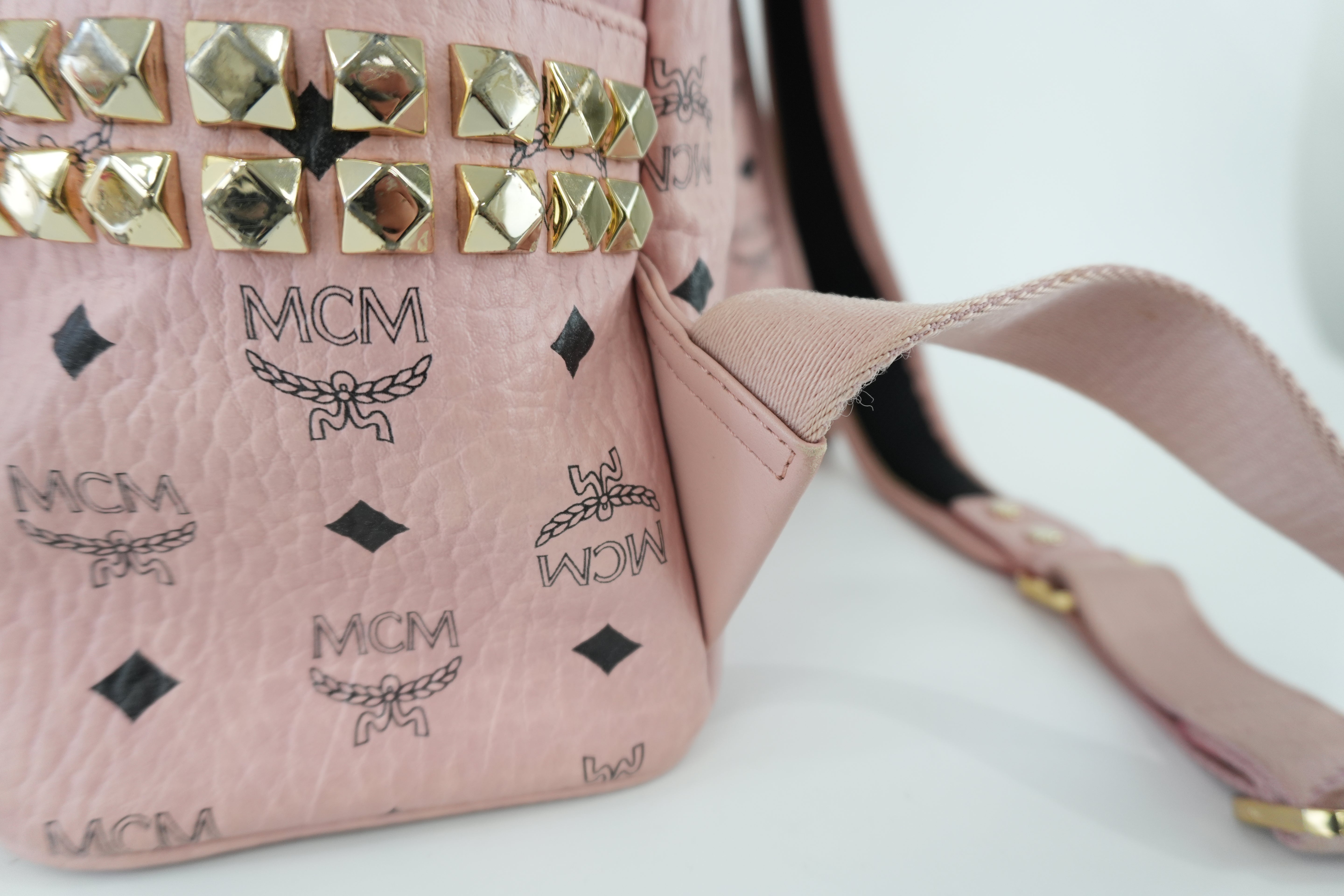 MCM Backpack Pink Used